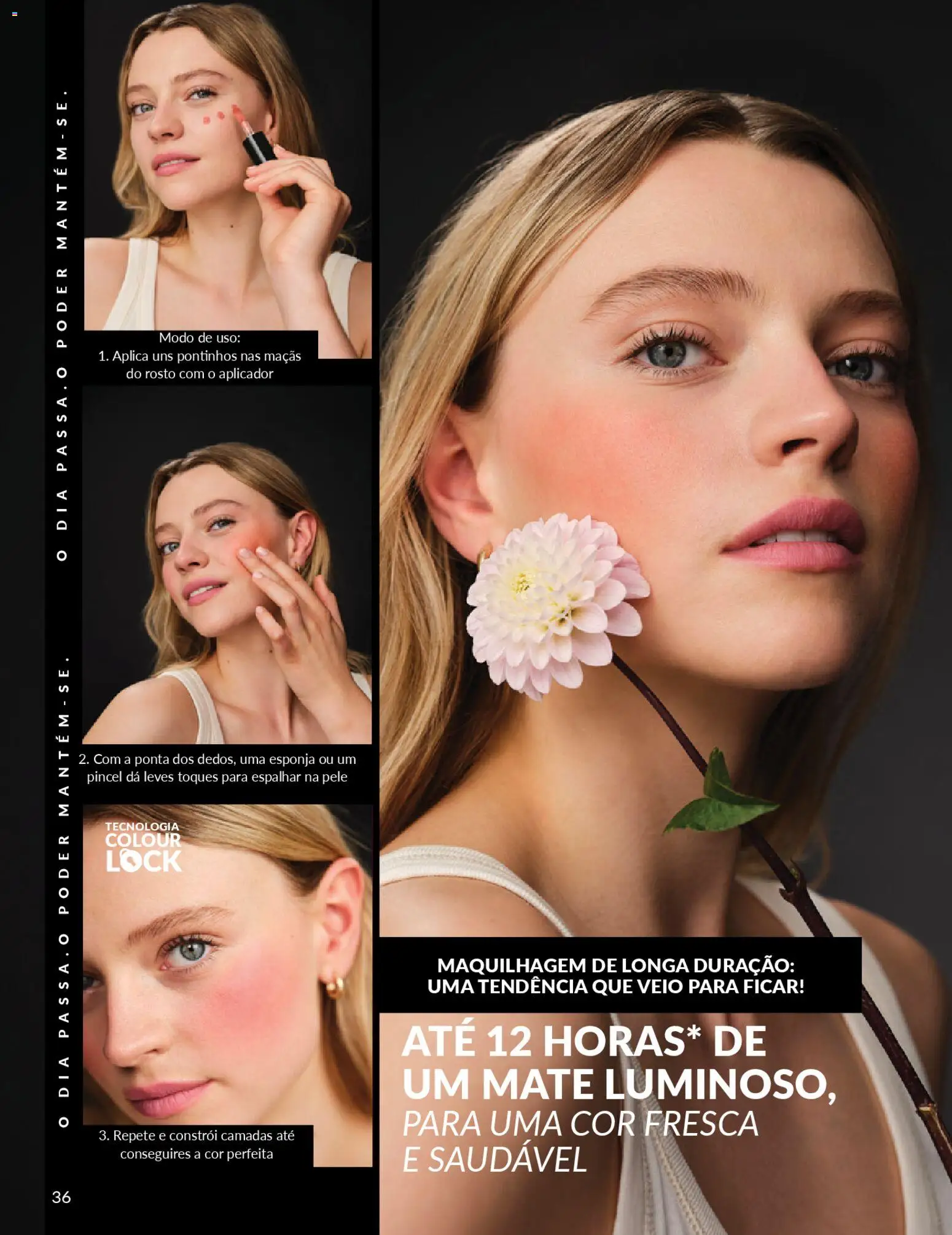 Catálogo Avon Campanha 4 │ válido de 01.04.2026 | Página: 36 | Produtos: Pincel, Esponja, Maquilhagem, Maçãs
