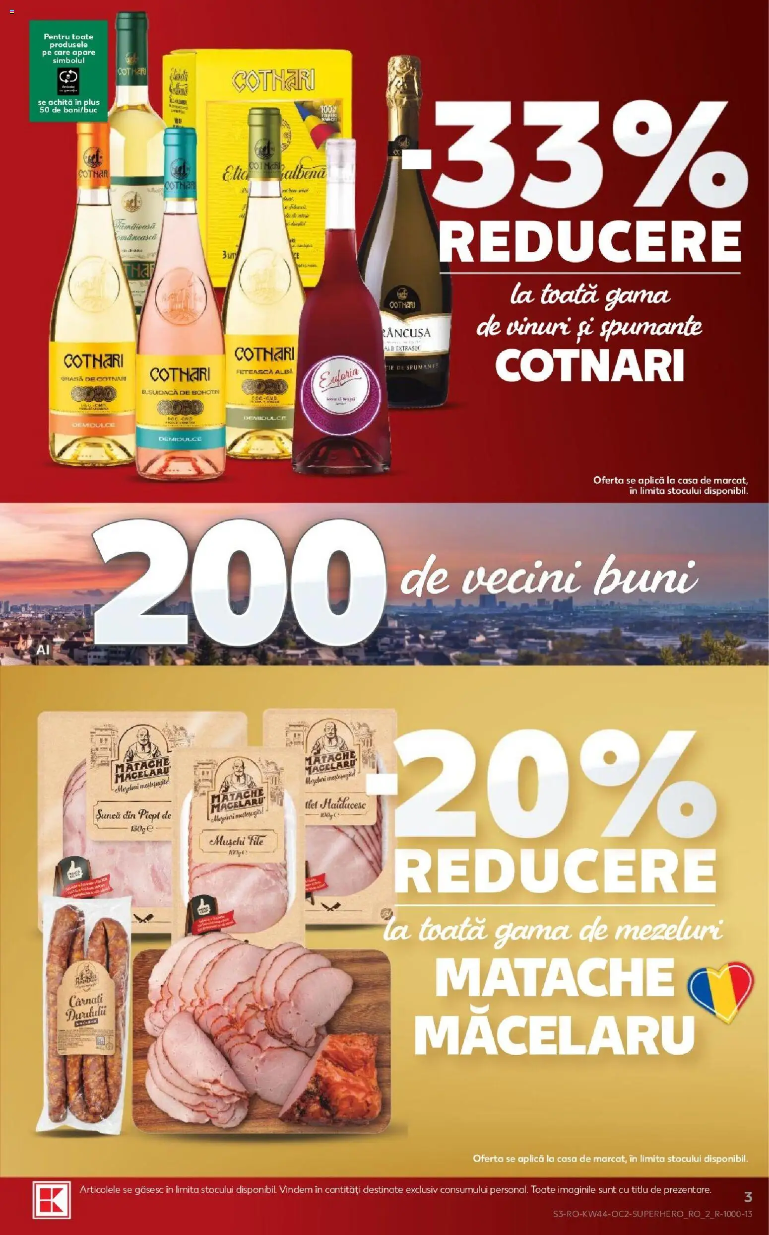 Kaufland RO akciós ujság - amely érvényes a következő dátumtól: 2026.10.28. | Oldal: 3 | Termékek: Filé