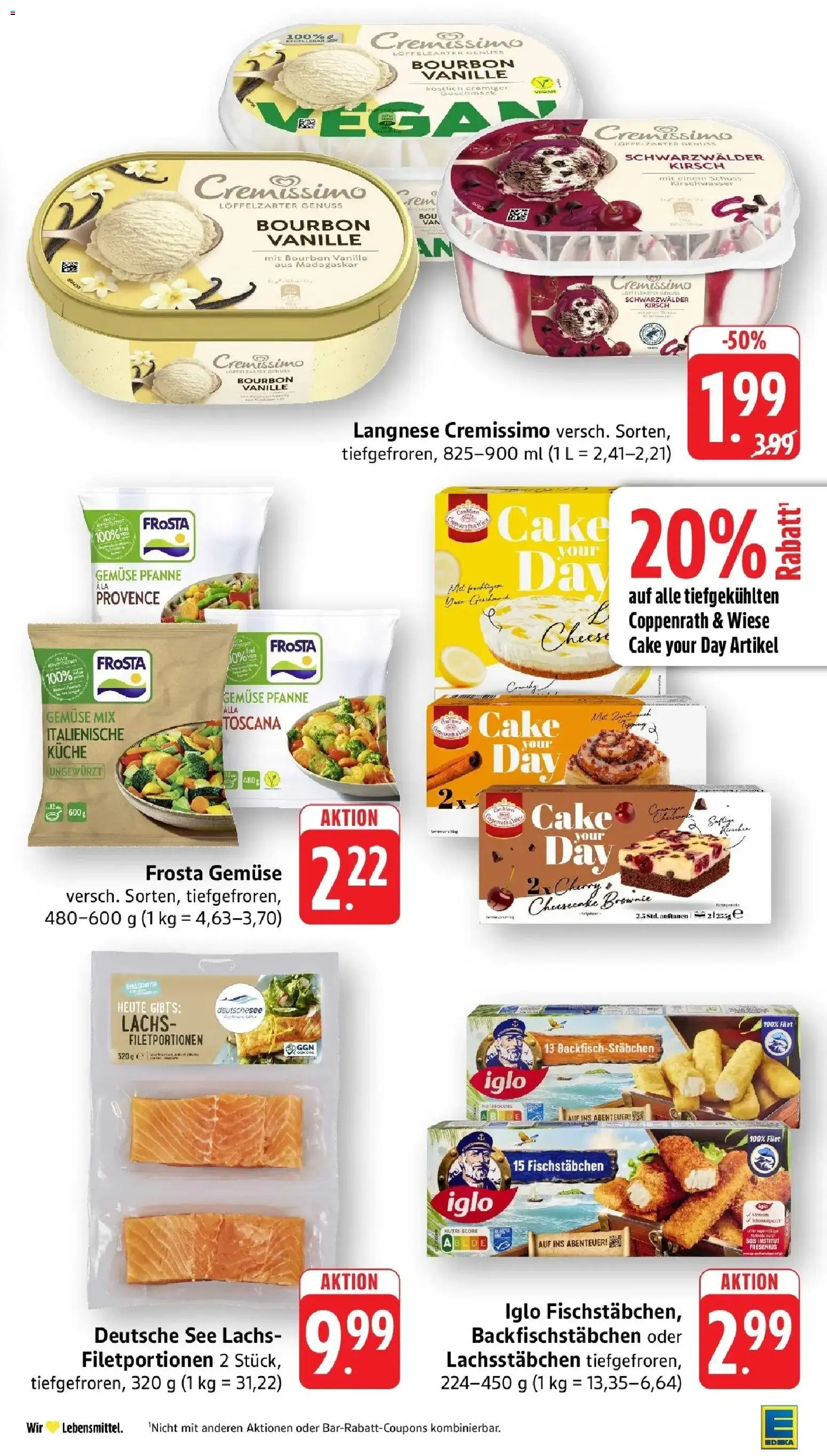 E center Prospekt Freiburg (ab 12.10.2026) zum Blättern | Seite: 21 | Produkte: Vanille, Lachs, Gemüse, Bourbon