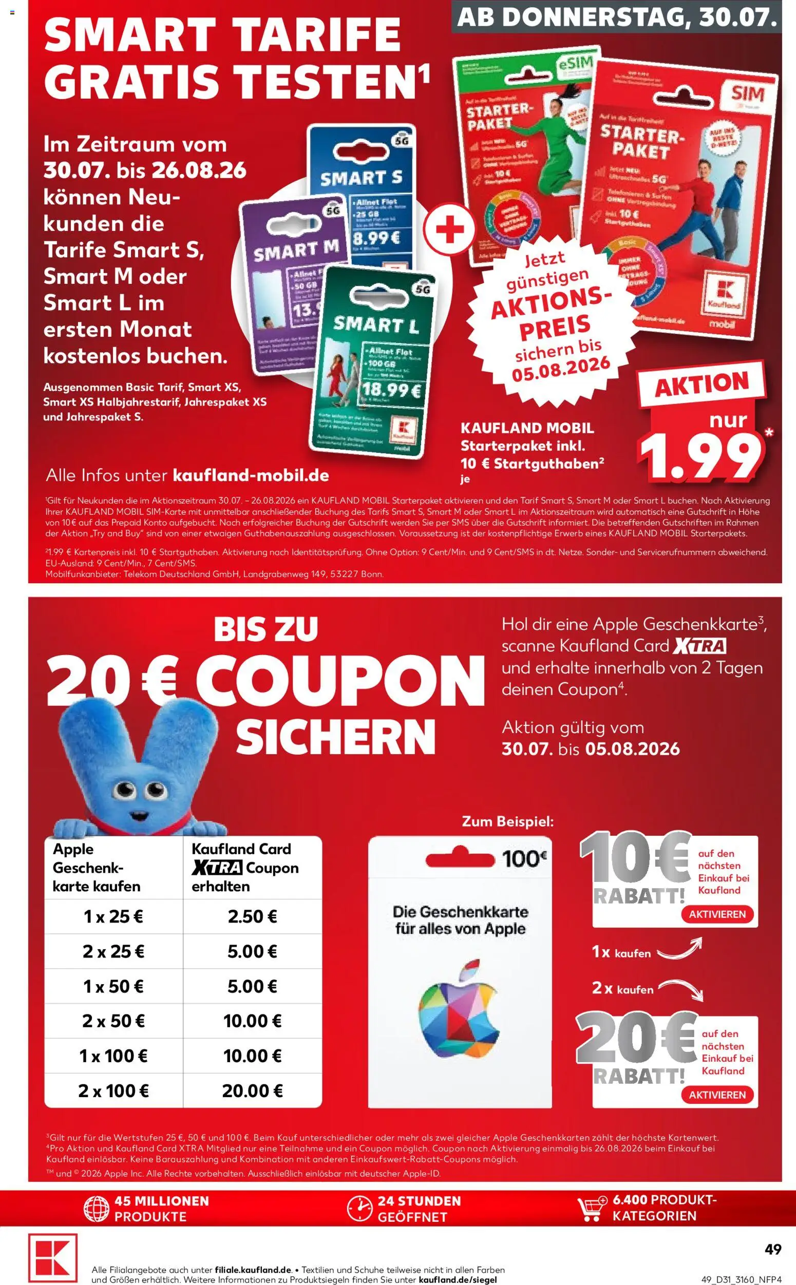 Kaufland Prospekt Rostock – gültig ab 30.07.2026 | Seite: 49 | Produkte: Apple