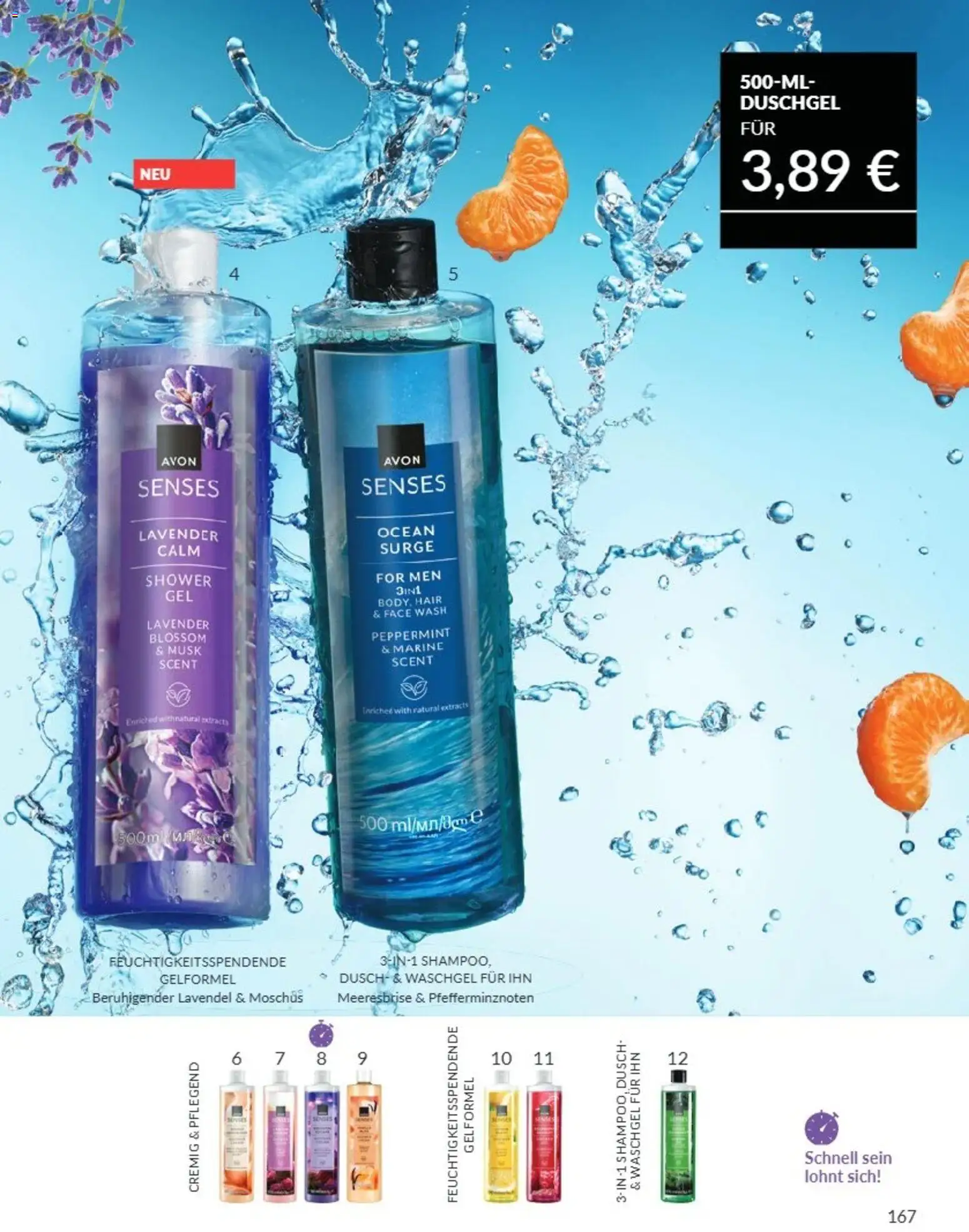 AVON Katalog August 2026 – gültig ab 08.08.2026 | Seite: 167 | Produkte: Duschgel, Lavendel