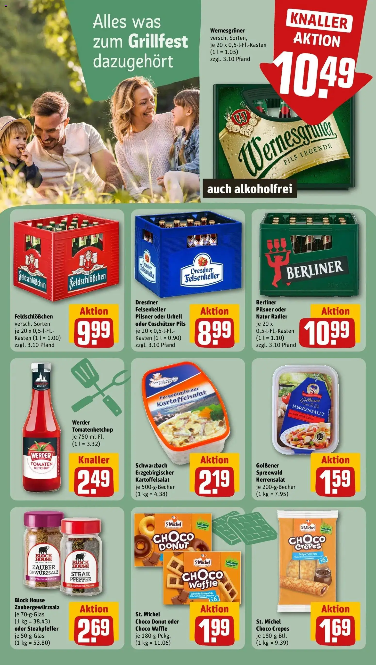 REWE Prospekt ab 10.08.2026 zum Blättern » Angebote | Seite: 12 | Produkte: Gewürzsalz, Pils, Pfeffer, Ketchup