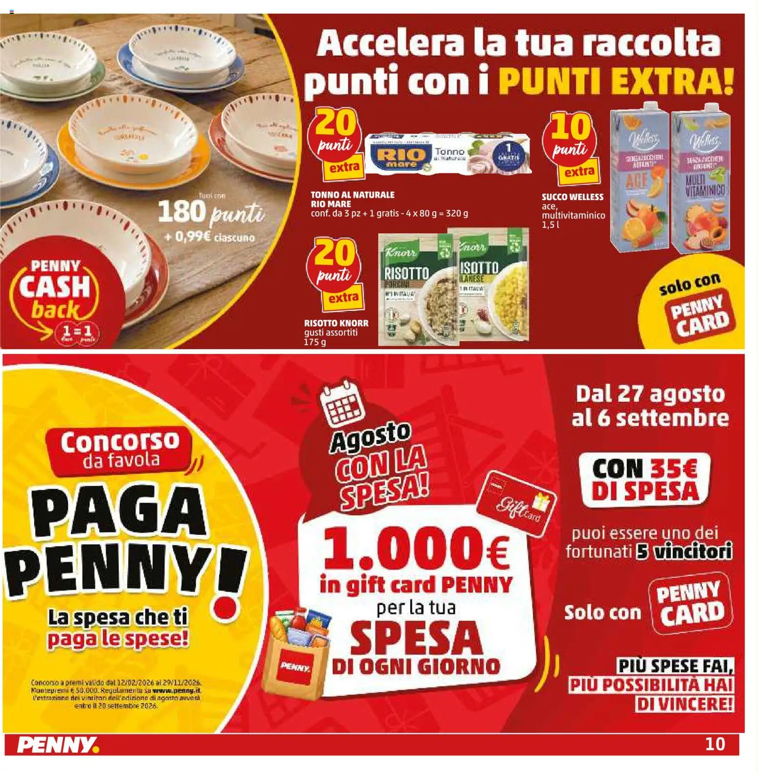 Volantino PENNY del 27/08/2026 | Pagina: 10 | Prodotti: Succo, Multivitaminico, Tonno, Tonno al naturale