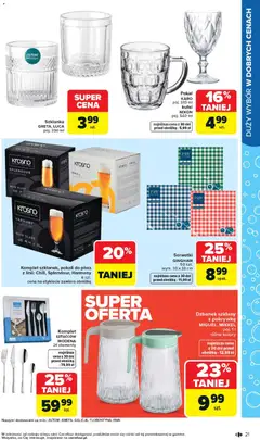 Pogląd oferty "Carrefour gazetka - Łap super okazje" - ważna od 27.04.2026 | Strona: 21 | Produkty: Szklanka, Dzbanek