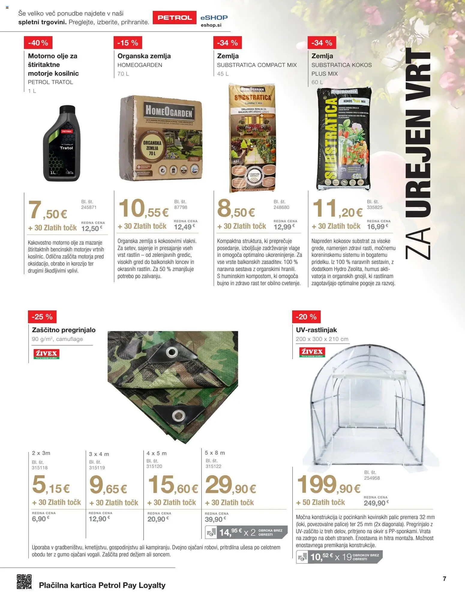 Novi Petrol katalog ponudbe – veljaven od 02.03.2026 | Stran: 7 | Izdelki: Okvir, Olje, Por, Vrata