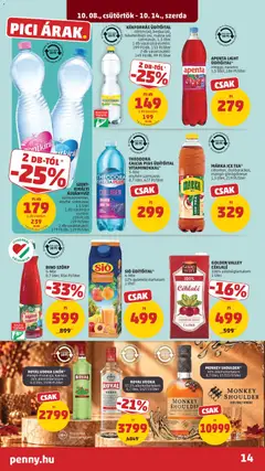 MÁRKA ICE TEA*, citromos, őszibarackos, mangó-görögdinnye 1,5 liter - amely érvényes a következő dátumtól: 2026.10.08. | Oldal: 18