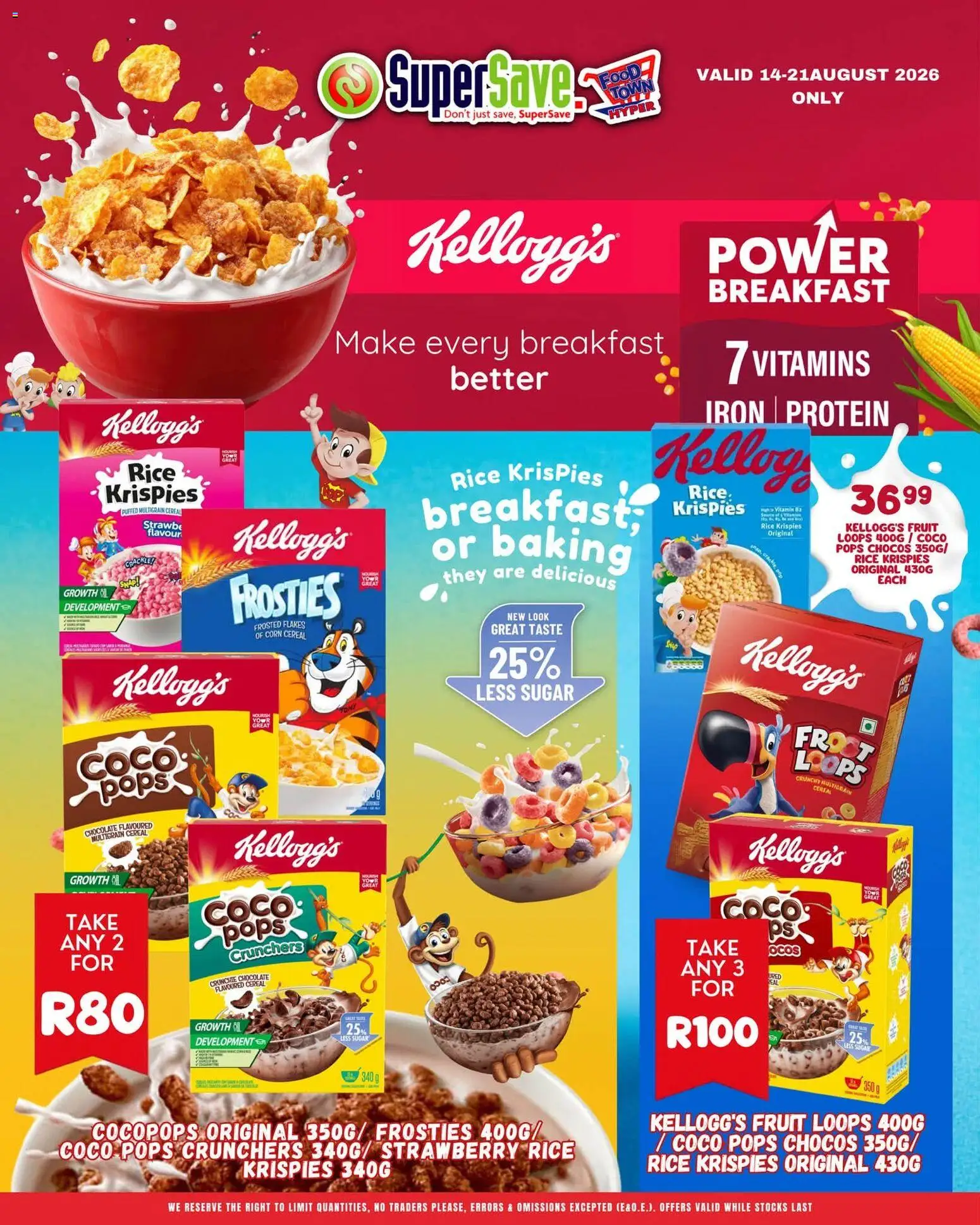 New Super Save catalogue – valid from 18/08/2026 | Page: 13 | Products: Protein, Rice, Flakes, Sugar
