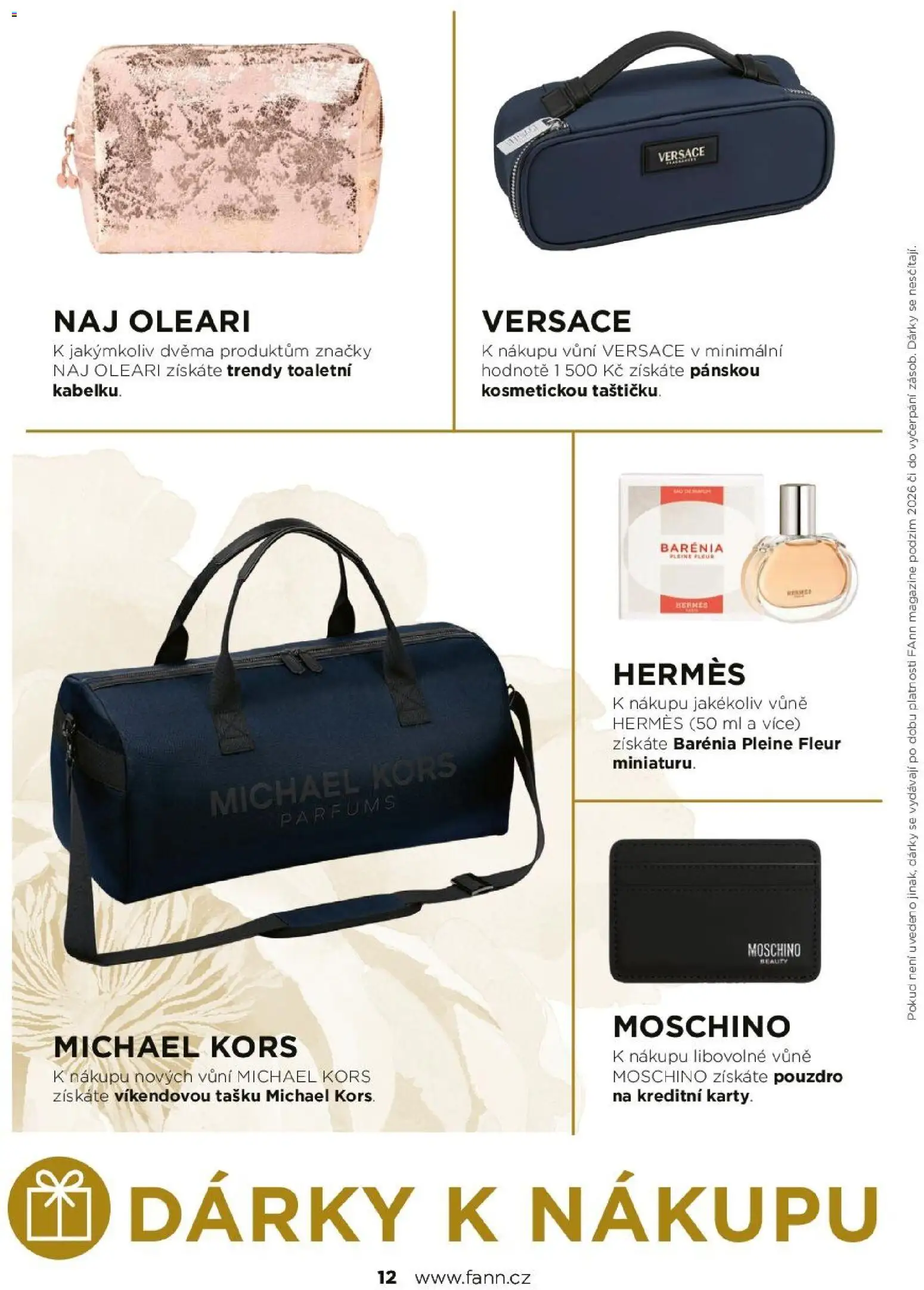 FAnn parfumerie katalog Podzim 2026 od 01.09.2026 | Strana: 12 | Produkty: Pouzdro, Moschino