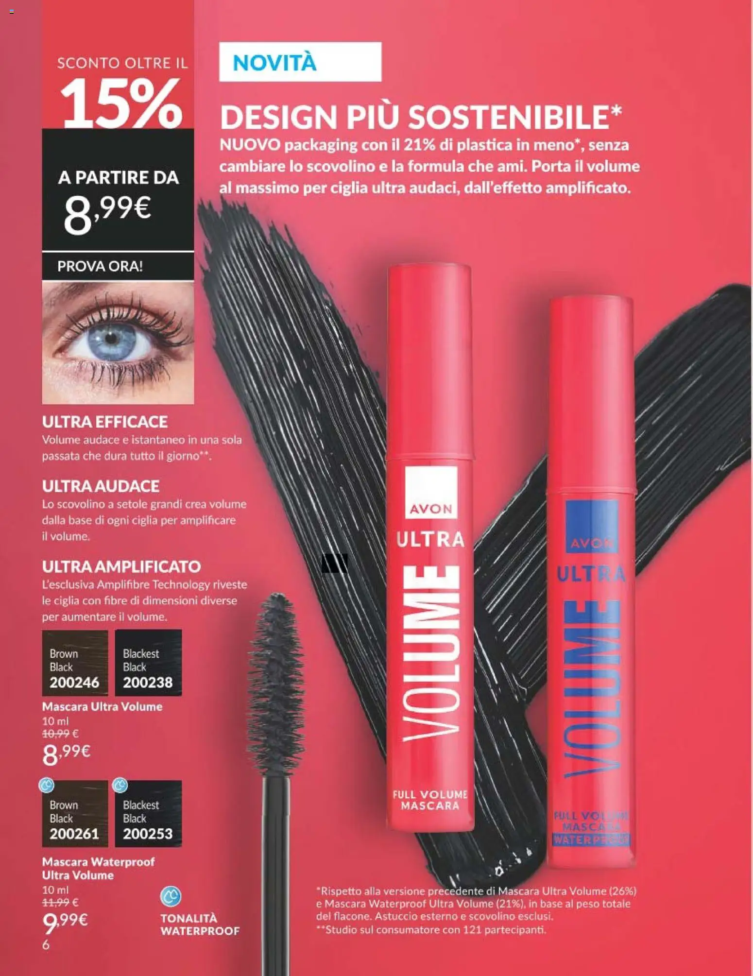 Volantino Avon del 01/08/2026 | Pagina: 6 | Prodotti: Mascara, Porta, Astuccio