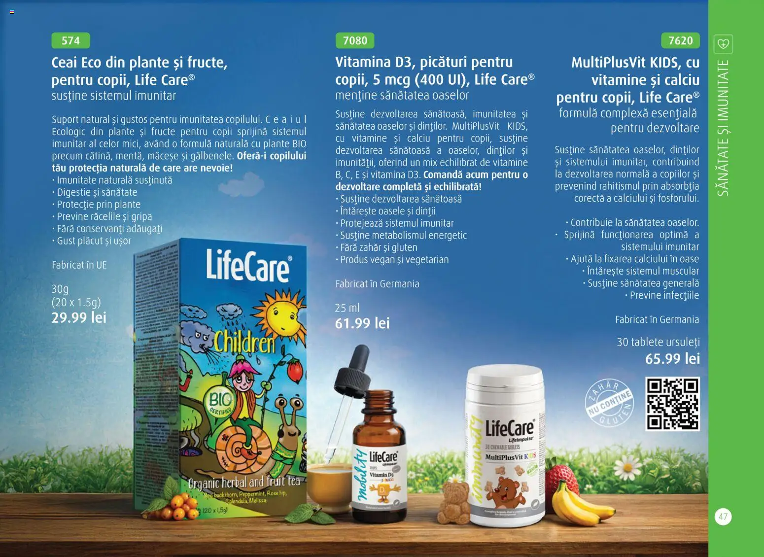 Noul catalog Life Care – valabil de la 01.04.2026 | Pagină: 49 | Produse: Şerit ödül, Ceai, Fructe, Zahăr
