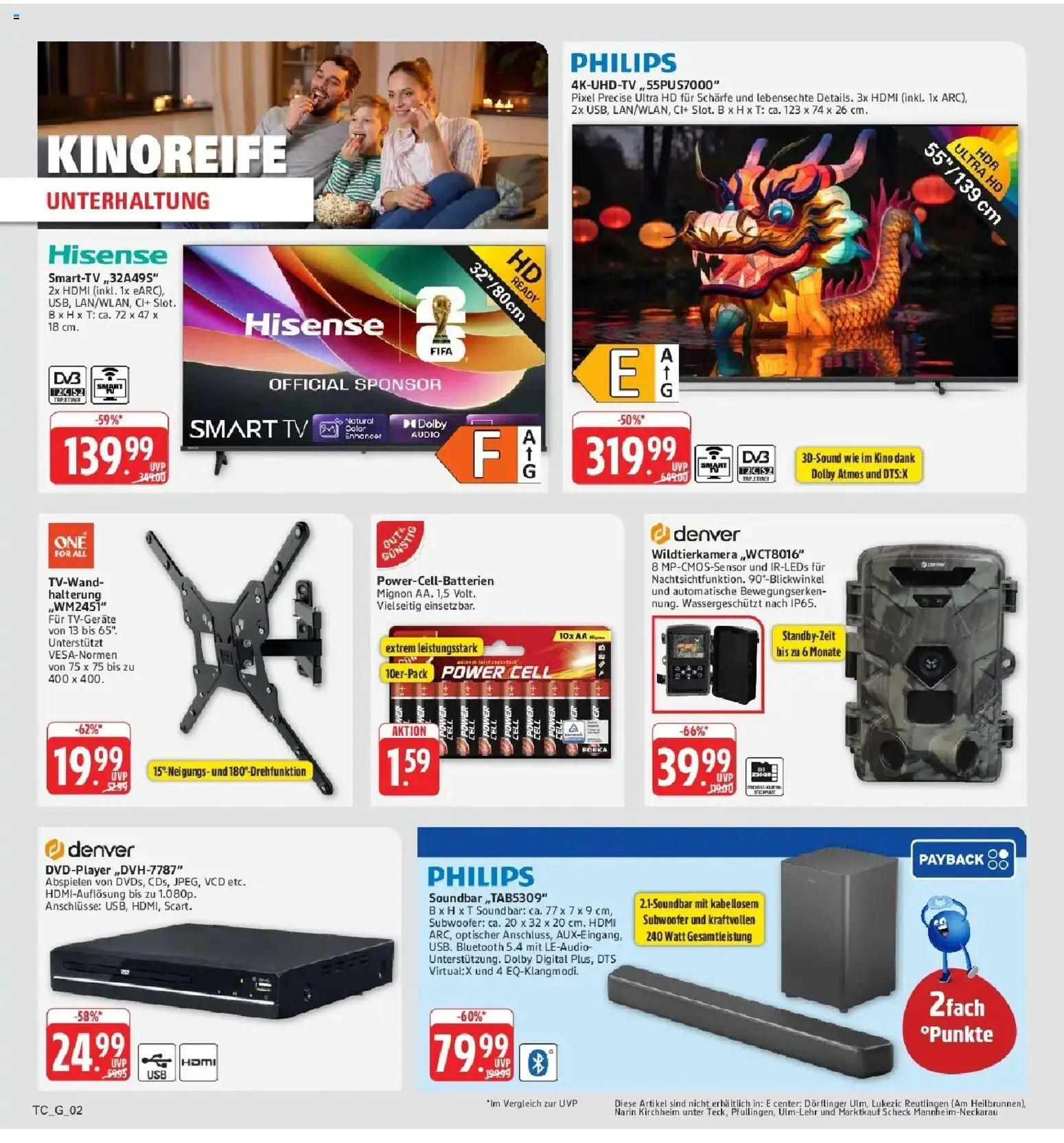 Edeka Prospekt Mainz-Weisenau (ab 17.08.2026) » Angebote Online | Seite: 71 | Produkte: Hisense, Smart TV, Soundbar, TV