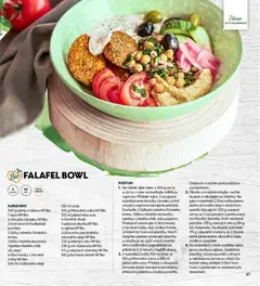 Náhled letáku Bio FALAFEL BOWL, Falafel bowl with chickpeas, tomatoes, cucumbers, olives, pickled onions, and hummus. od 01.09.2026 | Strana: 27