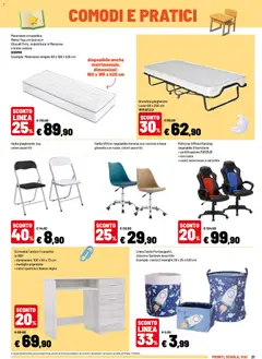 Anteprima del volantino Iper volantino Pronti, scuola, viaaa valido a partire dal 10/08/2026 | Pagina: 21 | Prodotti: Top, Sedia pieghevole, Sedia ufficio, Poltrona