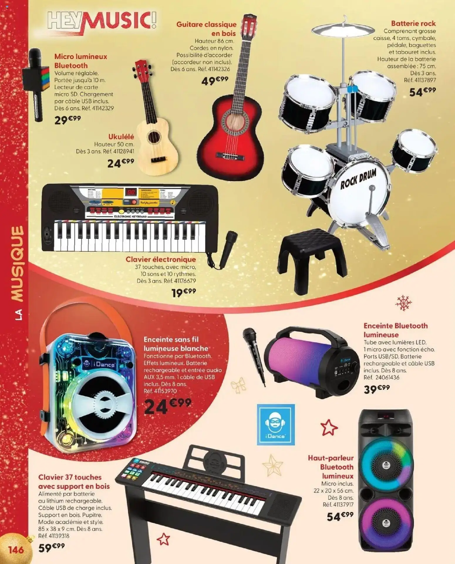 La Grande Récré - LE NOËL DE TOUTES LES PASSIONS à partir du 14/10/2026 - promo en ligne | Page: 146 | Produits: Câble, USB, Enceinte bluetooth, Ukulélé