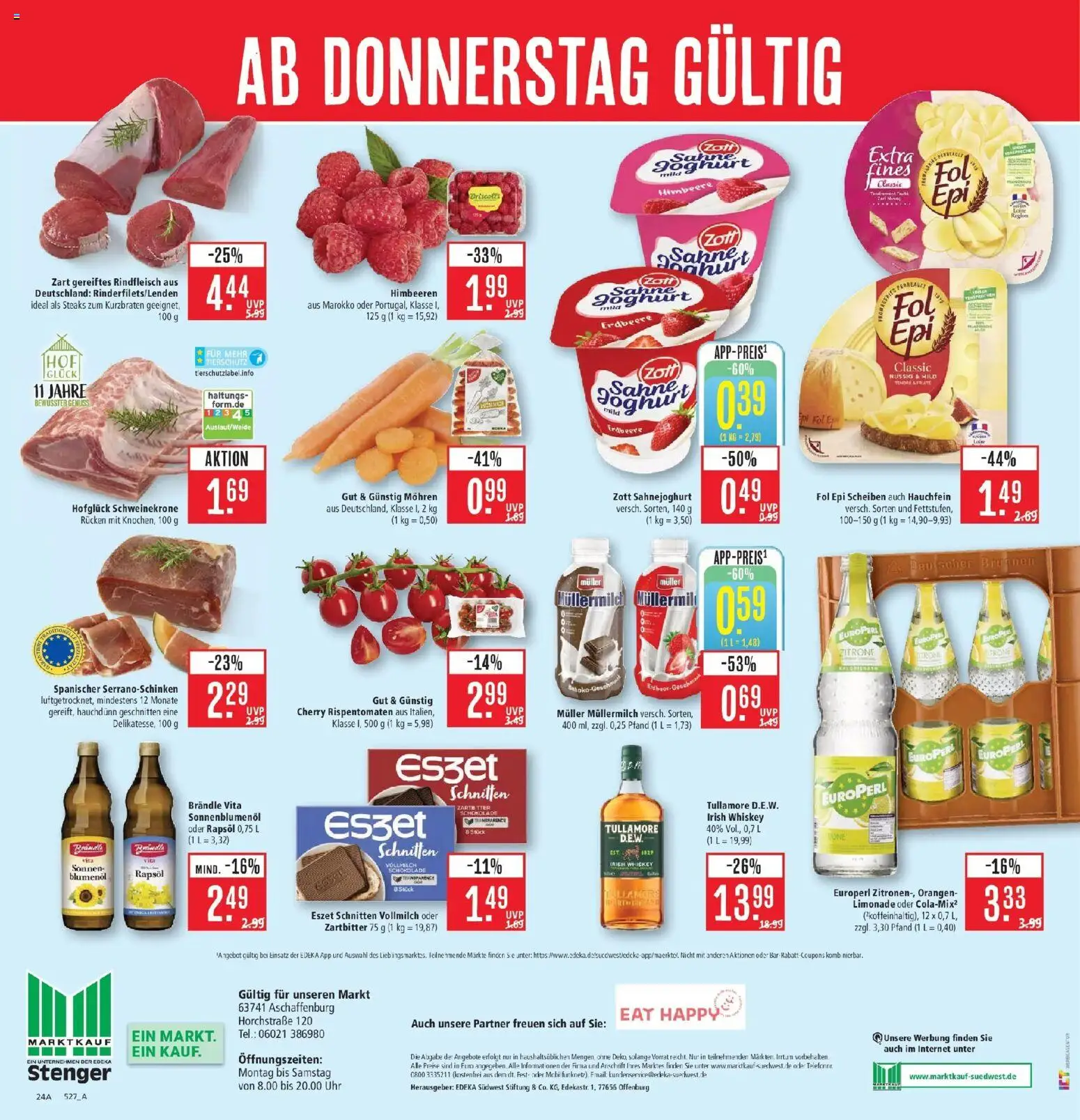 Marktkauf Prospekt Aschaffenburg (ab 21.09.2026) » Angebote online | Seite: 28 | Produkte: Joghurt, Rapsöl, Himbeere, Müllermilch