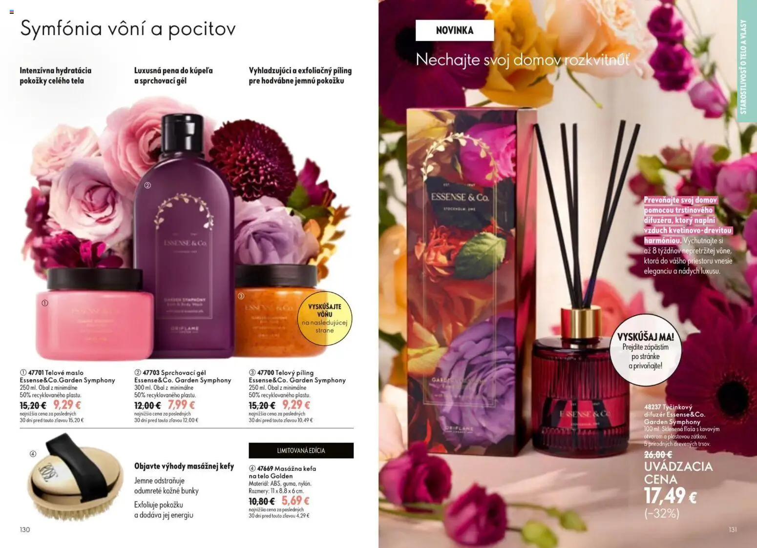 Nové Oriflame akcie – leták je platný od 09.09.2026 | Strana: 66 | Produkty: Difúzer, Maslo, Kefa