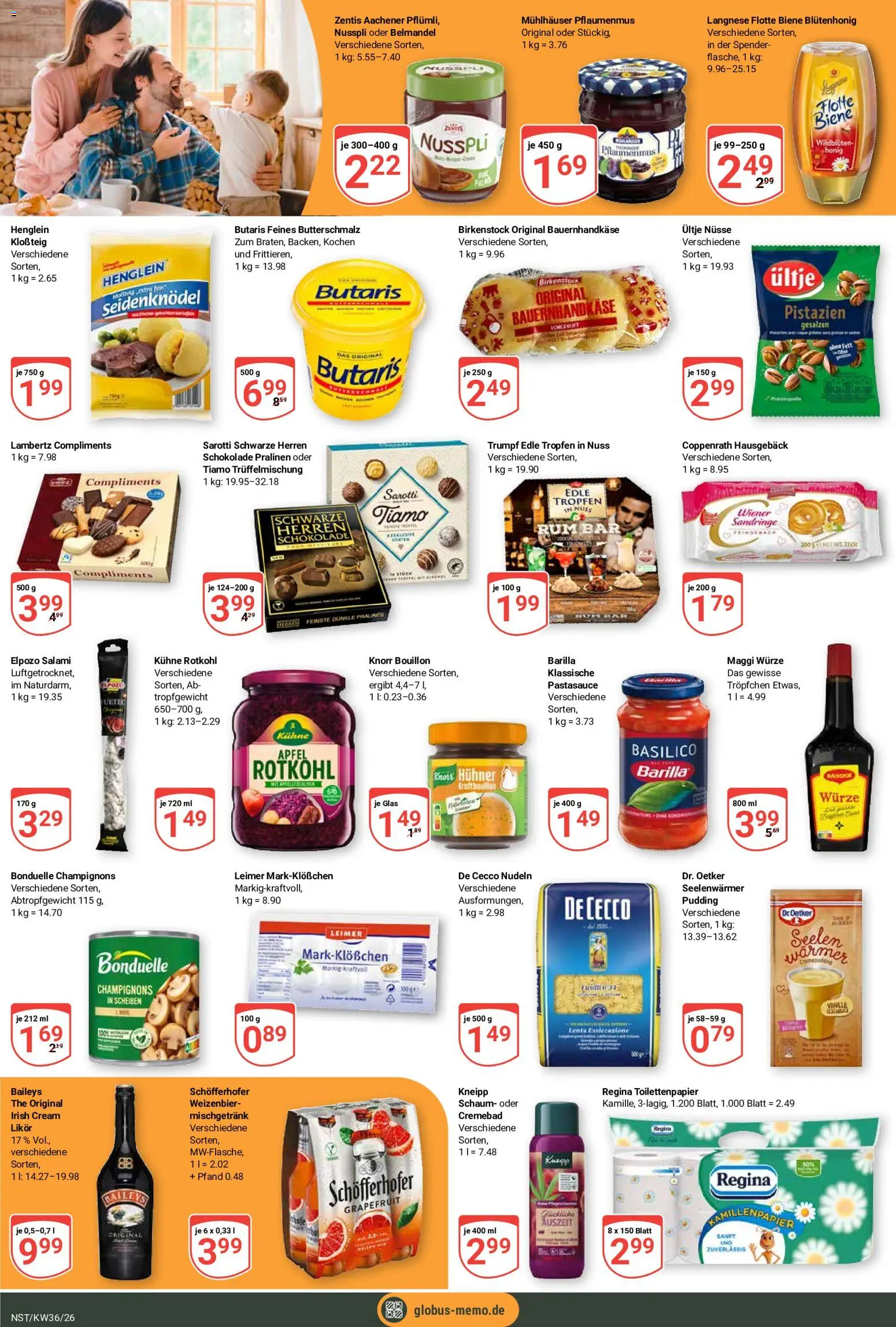 Globus Prospekt Neustadt a.d. Weinstraße – gültig ab 31.08.2026 | Seite: 7 | Produkte: Langnese, Likör, Knorr, Baileys