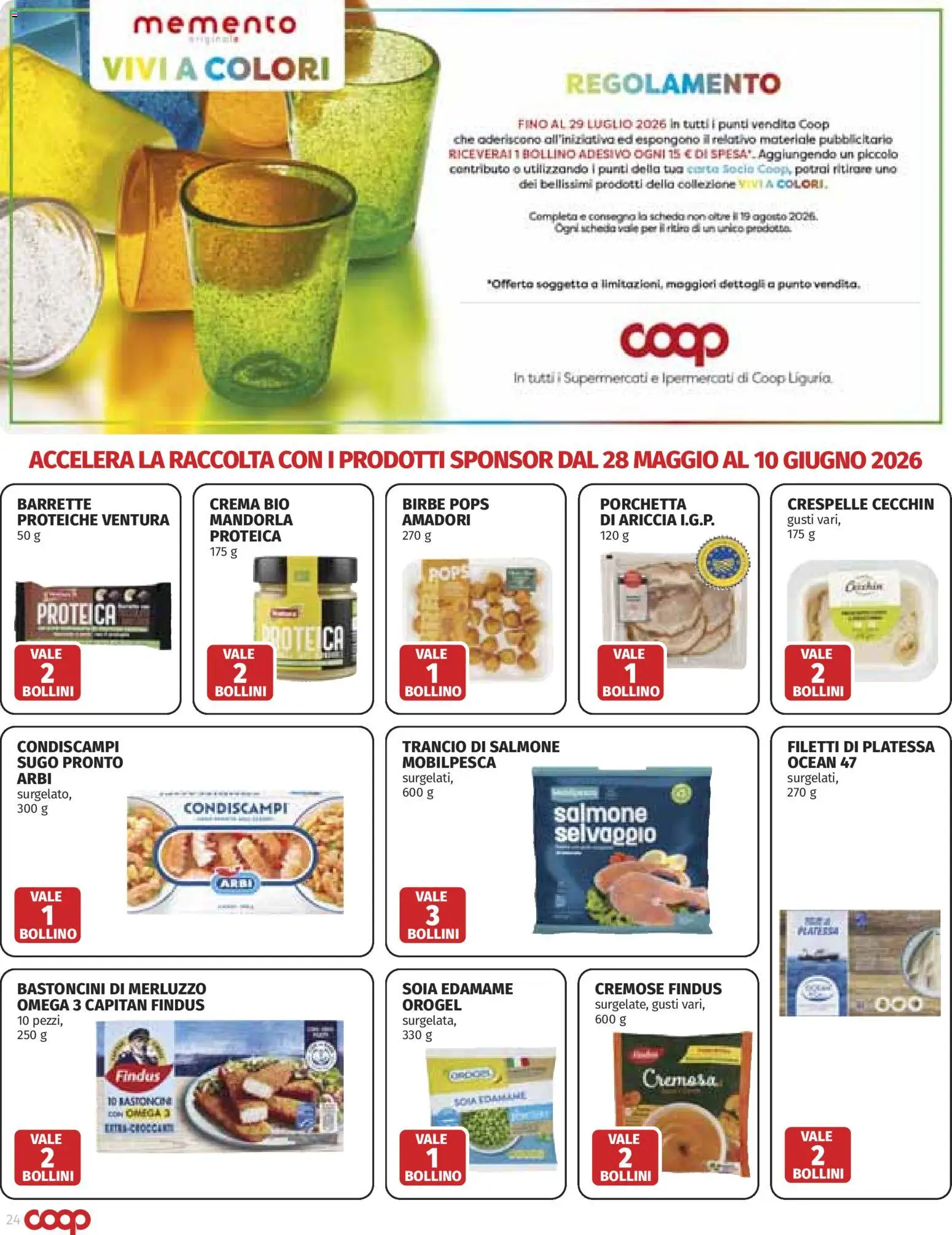 Volantino COOP del 28.05.2026 | Pagina: 24 | Prodotti: Porchetta, Crema, Salmone, Merluzzo