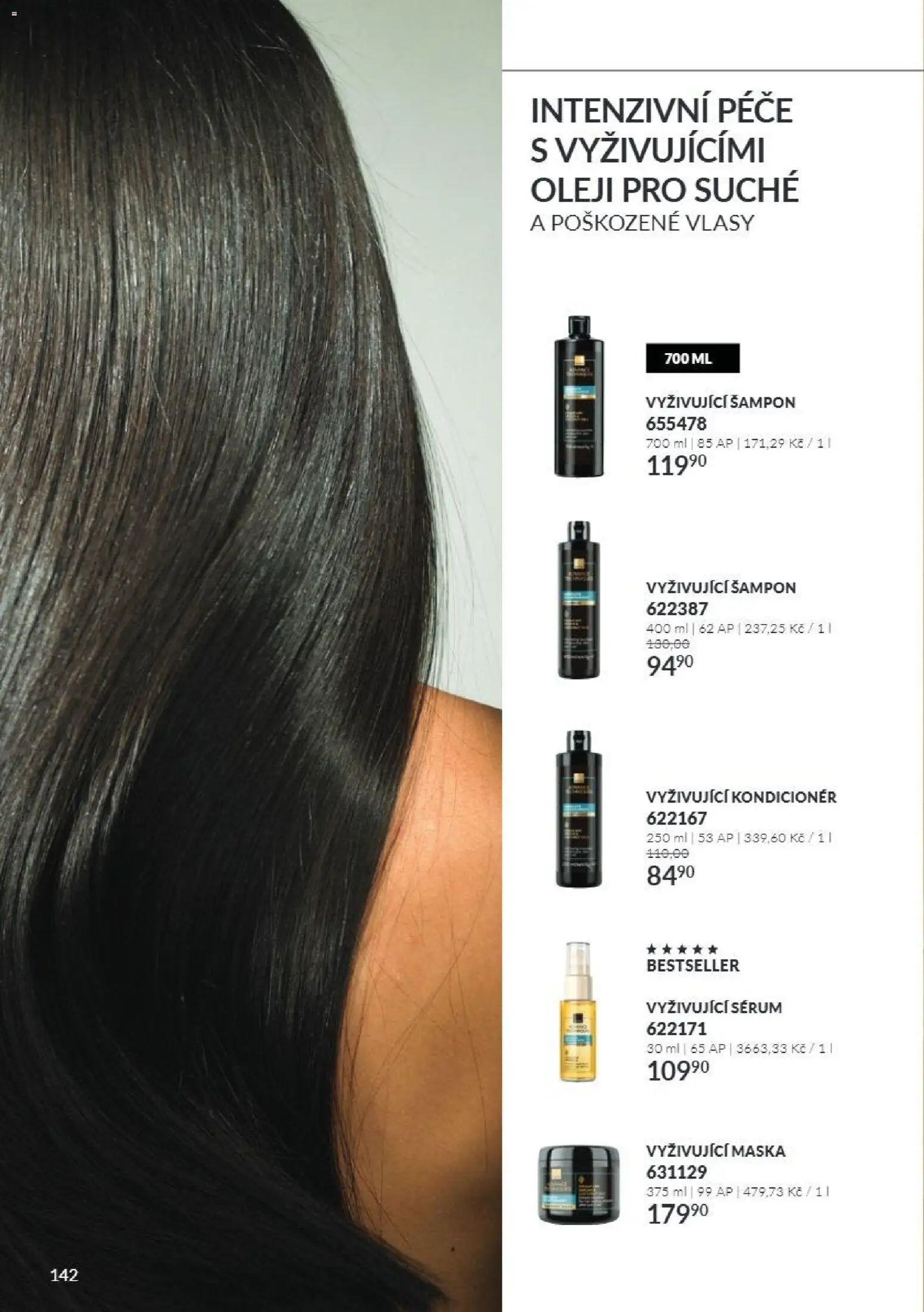 Avon Katalog 11/2026 od 01.11.2026 | Strana: 142 | Produkty: Sérum, Šampon, Kondicionér, Maska