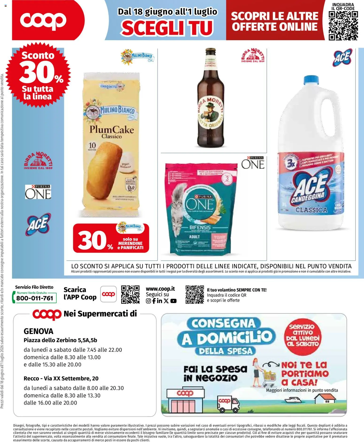 Volantino COOP del 18.06.2026 | Pagina: 4 | Prodotti: Tè, Plumcake, Merendine, Zerbino