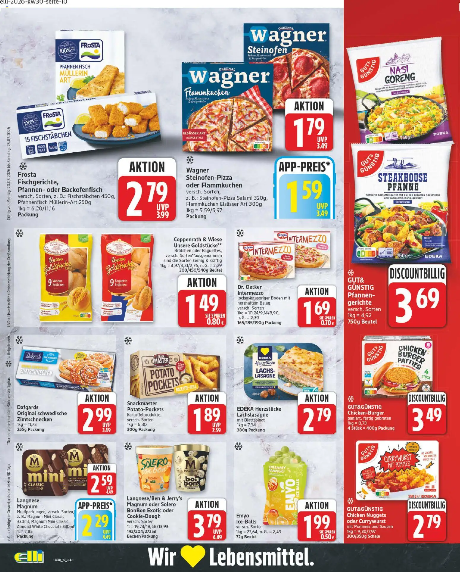 Elli Markt Prospekt Hövelhof – gültig ab 20.07.2026 | Seite: 10 | Produkte: Burger, Frosta, Ben & Jerry's, Fisch