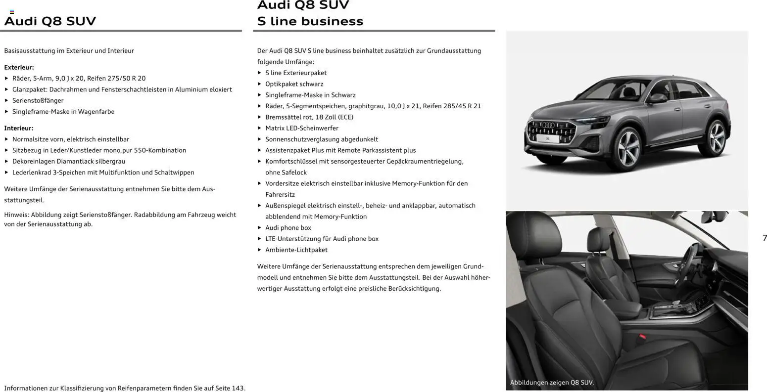 Audi Q8 – gültig ab 06.11.2025 | Seite: 7 | Produkte: Box
