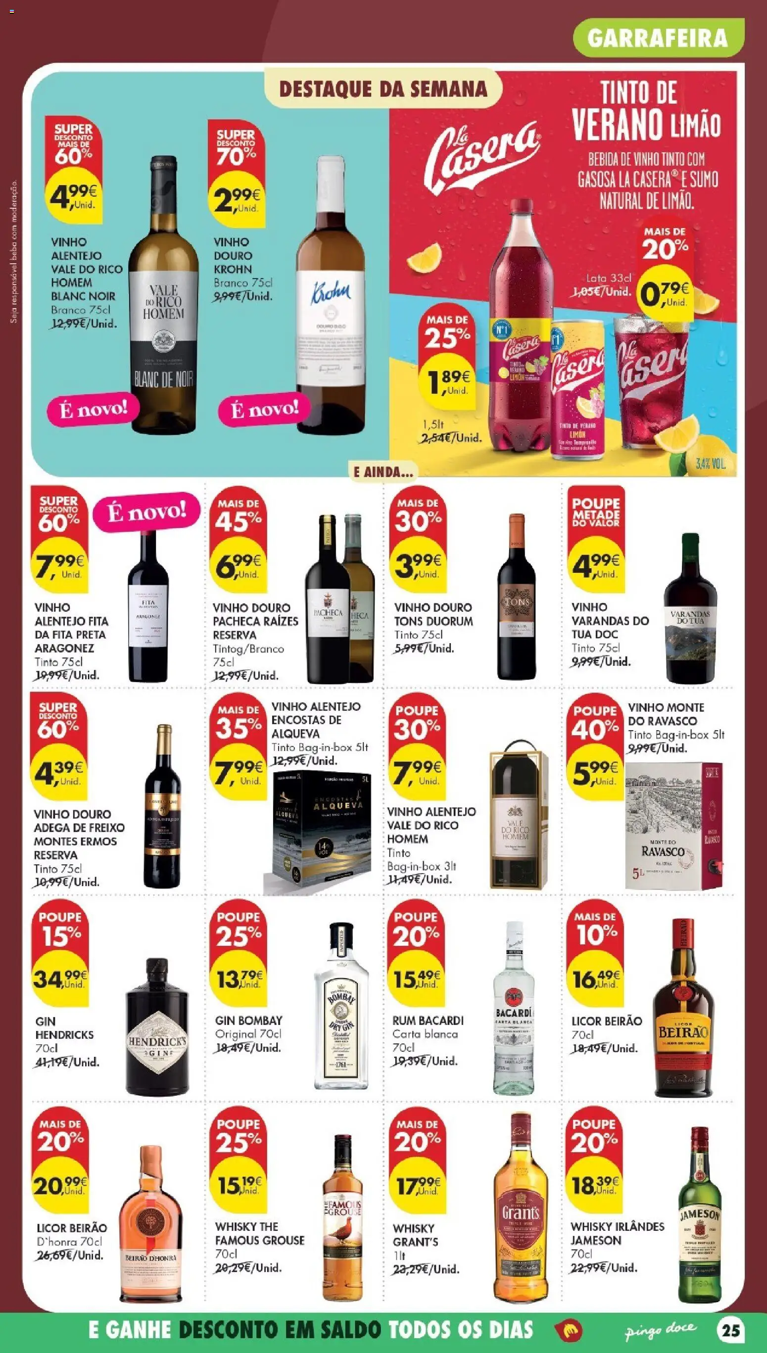 Pingo Doce Poupe Esta Semana Madeira │ válido de 30/06/2026 | Página: 25 | Produtos: Whisky, Vinho, Bebida, Vinho tinto