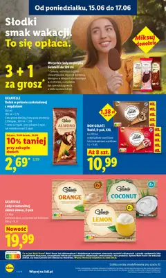 Pogląd oferty "GELATELLI Lody w naturalnej skórce owocu, 2-pak, 2 x 90 g pomarańczowe, cytrynowe lub kokosowe" - ważna od 15.06.2026 | Strona: 74