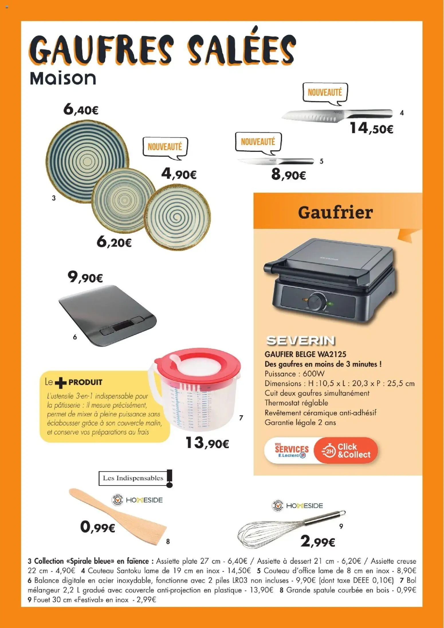 {H1} | Page: 13 | Produits: Couvercle, Dessert, Piles, Assiette