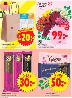 ICA Supermarket erbjudanden - Förhandsvisning av reklamblad från butik ICA Supermarket aktuell från 25.05.2026 | Sida: 4 | Produkter: Chokladkaka, Tejp