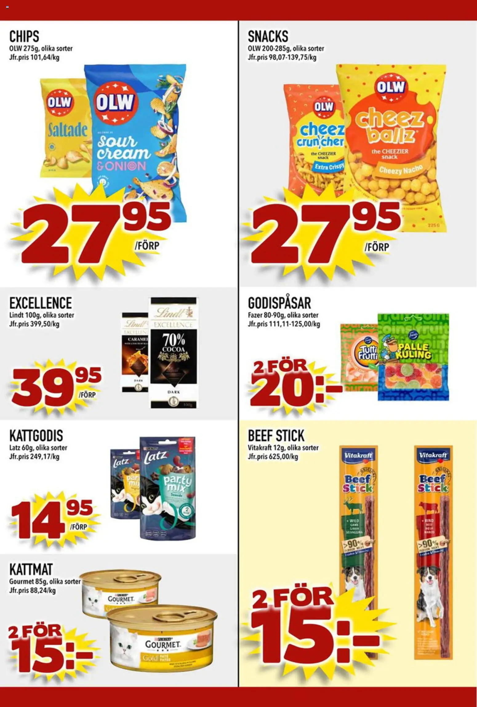 Din Mat reklamblad aktuell från 04.05.2026 | Sida: 7 | Produkter: Chips, Kattmat