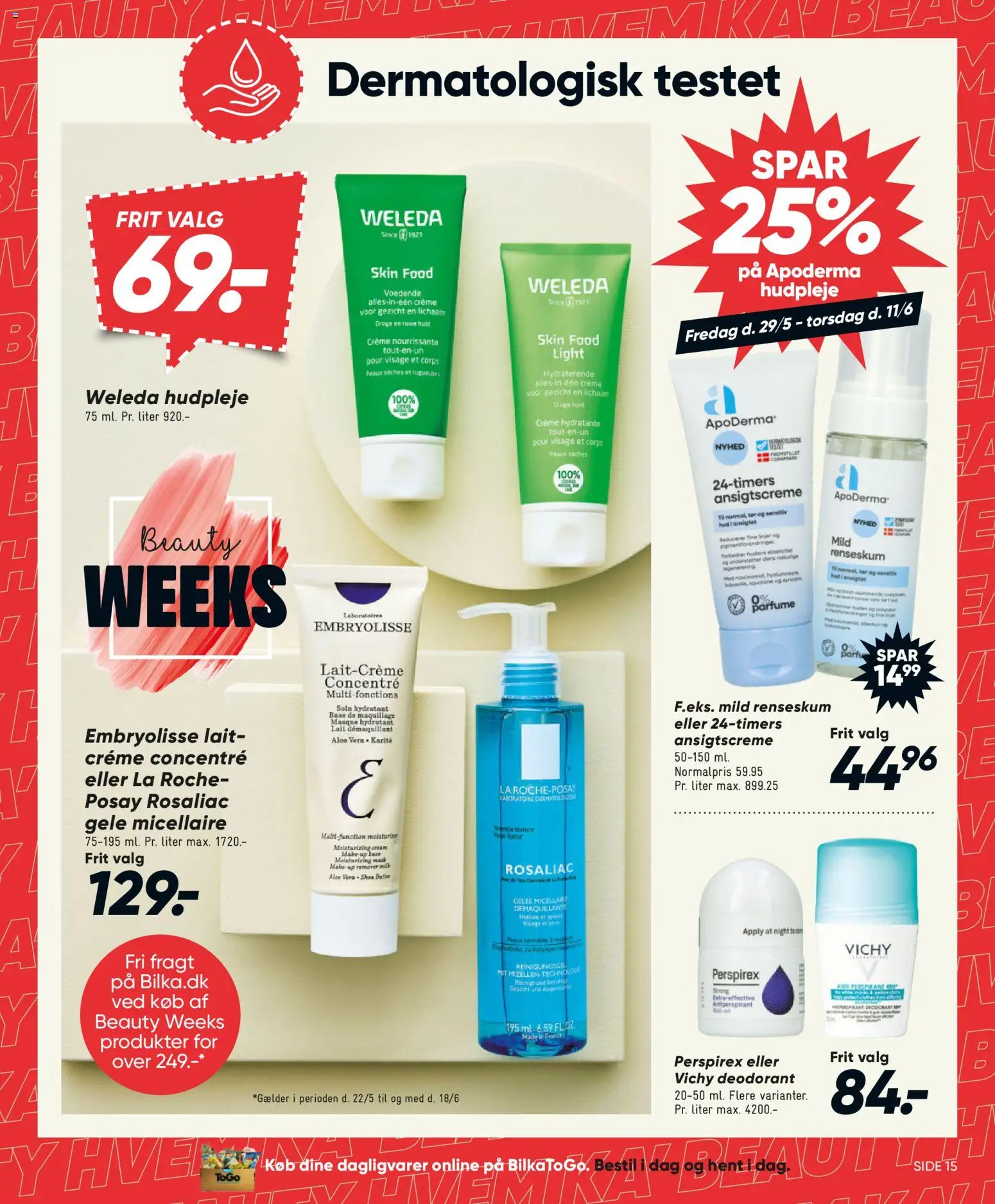 Bilka tilbudsavis – gyldig fra 29.05.2026 | Side: 15 | Produkter: Parfume, Makeup, Creme, Deodorant
