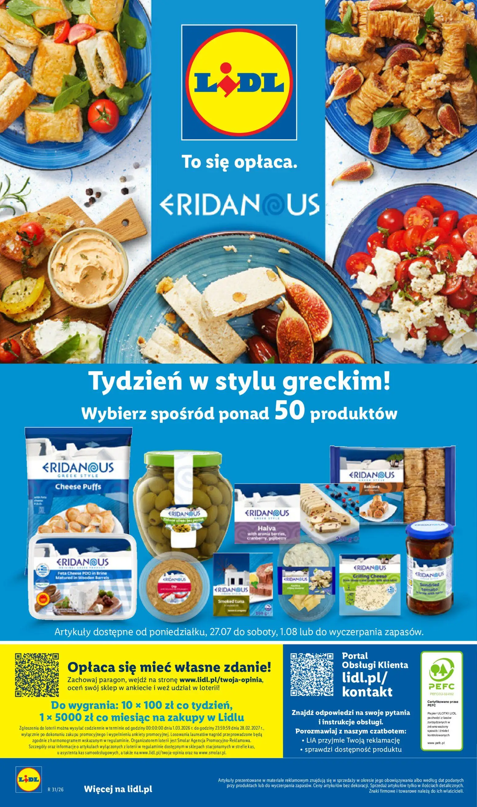 Lidl Polsko katalog od 27.07.2026 | Strana: 54 | Produkty: Halva, Feta, Baklava