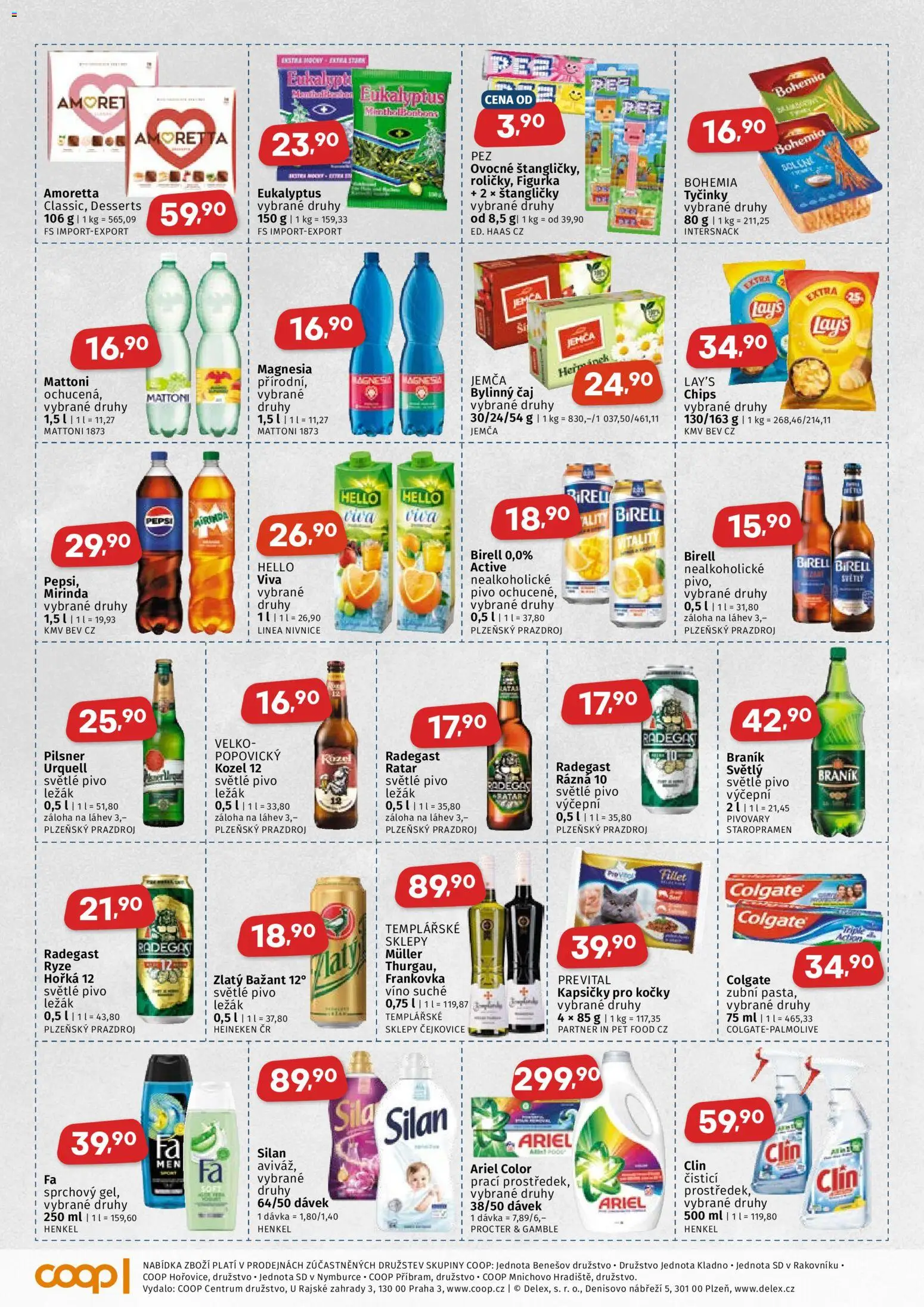 Coop leták - Středočeský region od 23.09.2026 | Strana: 3 | Produkty: Pivo, Eukalyptus, Kozel, Kapsičky
