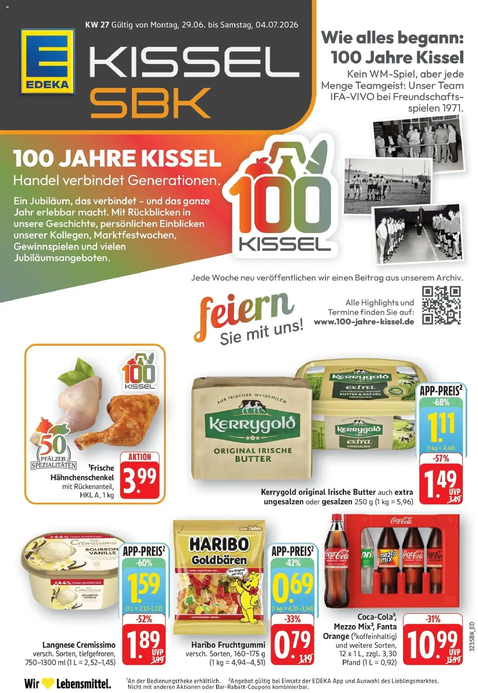 Edeka prospekt Pirmasens – gültig ab 29.06.2026 | Seite: 3 | Produkte: Cremissimo, Coca cola, Fanta, Cola