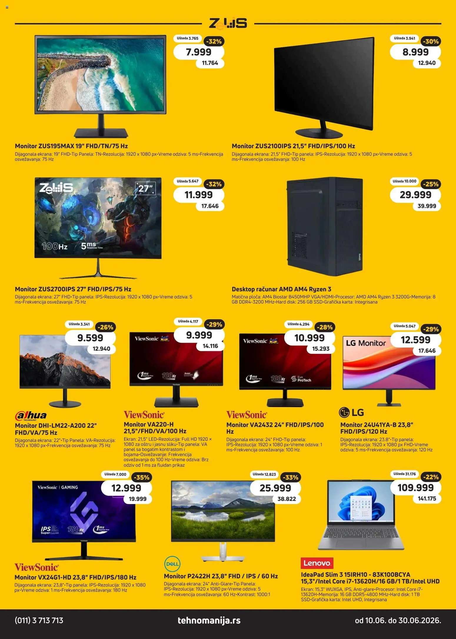 Tehnomanija katalog - važi od 10.06.2026 | Strana: 22 | Proizvode: Monitor, Disk