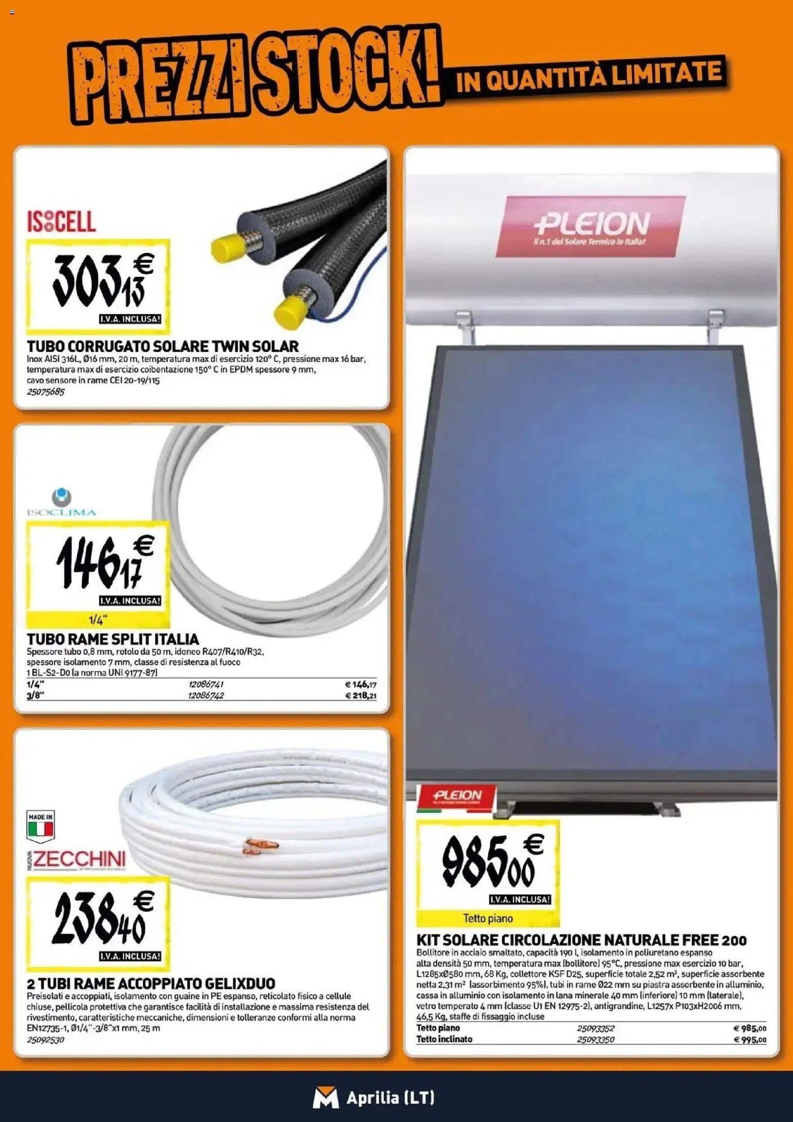 Volantino TECNOMAT del 30/07/2026 | Pagina: 7 | Prodotti: Tubo, Cavo, Pellicola, Alluminio