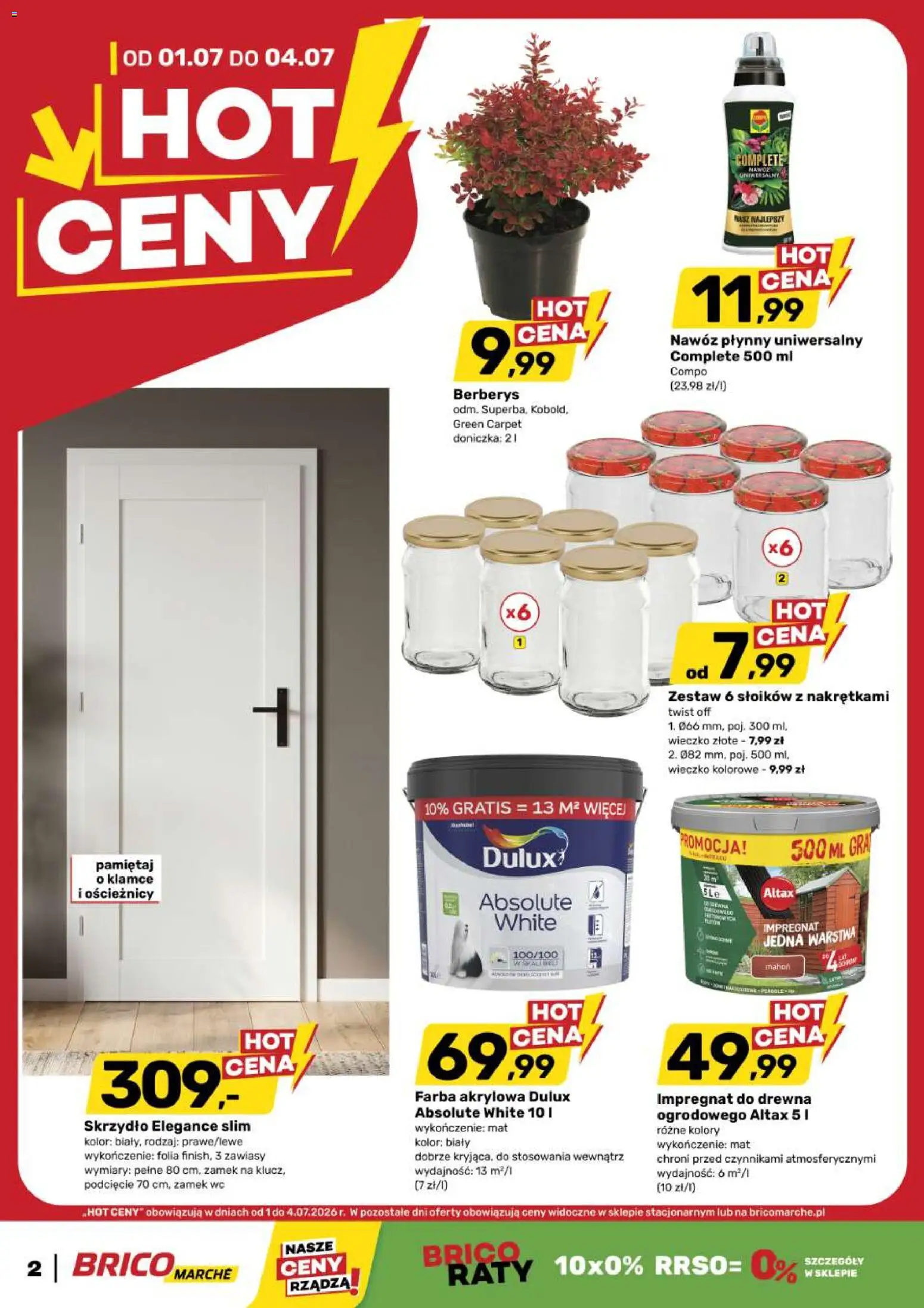 Brico Marché gazetka - Hot ceny od 01.07.2026 | Strona: 2 | Produkty: Gra, Impregnat do drewna, Doniczka