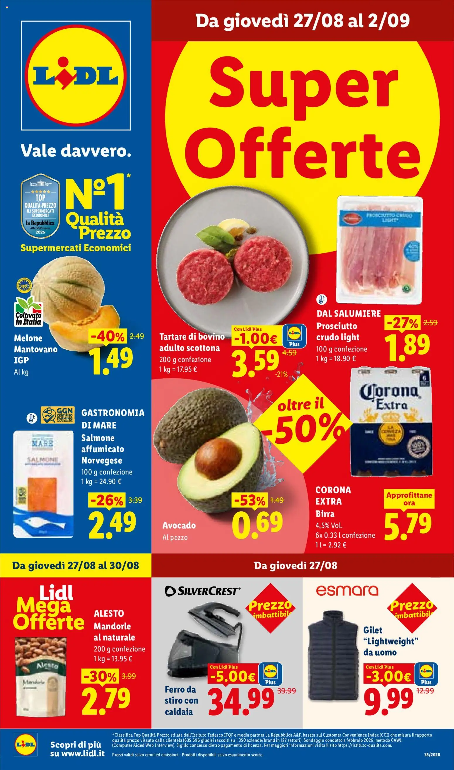 Volantino Lidl del 27/08/2026 | Pagina: 1