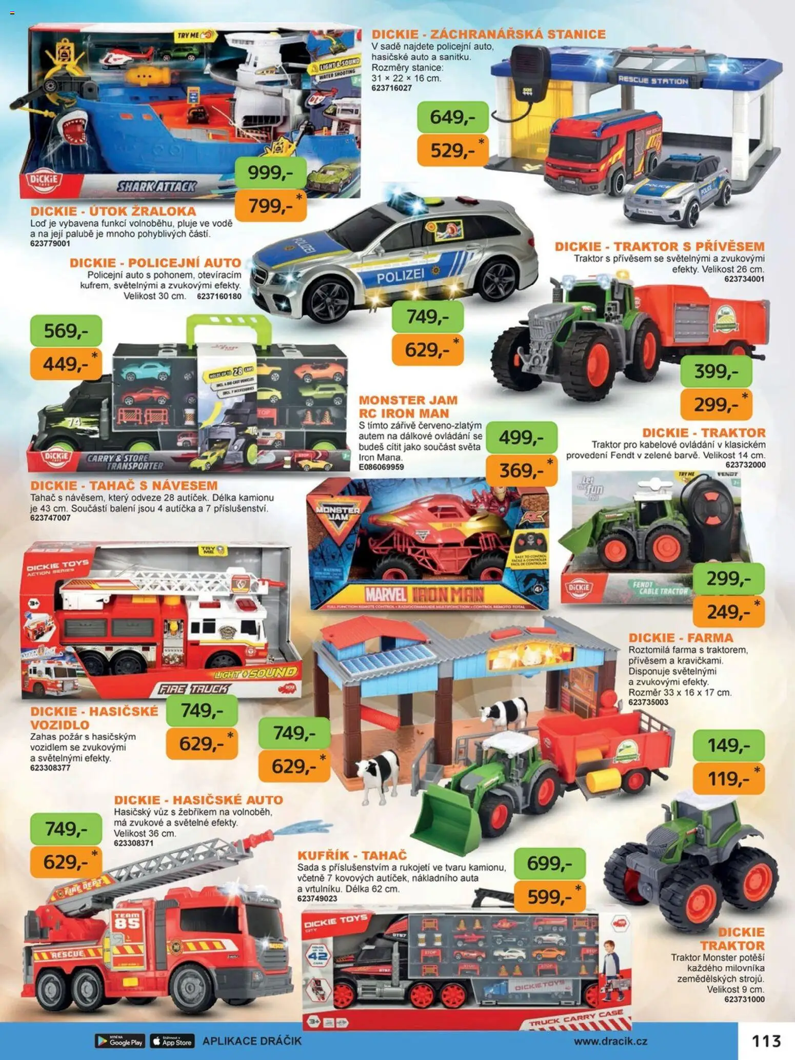 Dráčik katalog - Vánoce od 08.10.2026 | Strana: 113 | Produkty: Kufřík, Monster