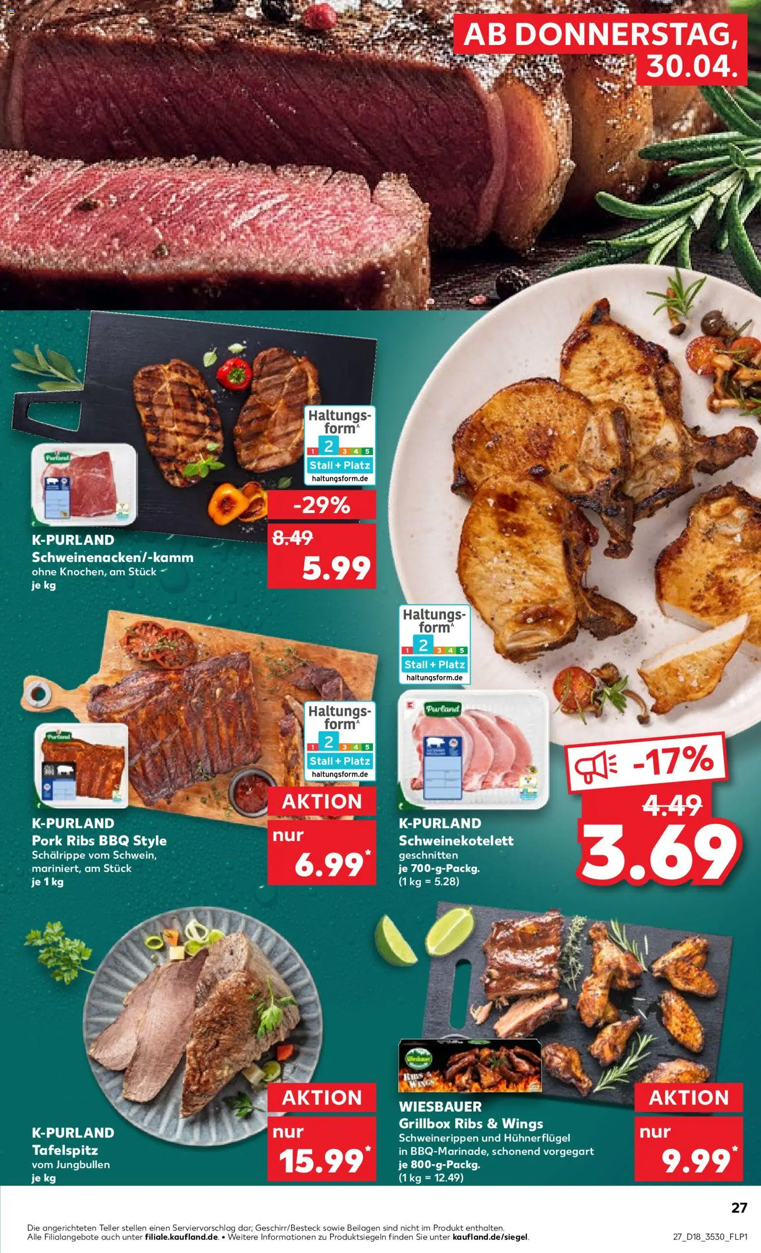 Kaufland Prospekt Zeitz	 – gültig ab 30.04.2026 | Seite: 27 | Produkte: Tafelspitz