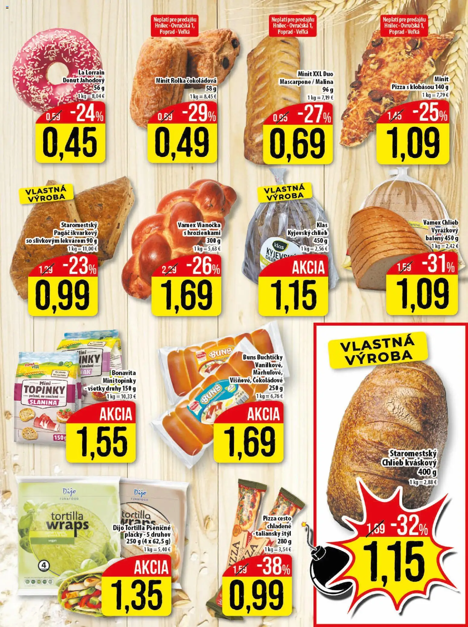 Nové Klas akcie – leták je platný od 23.03.2026 | Strana: 7 | Produkty: Pizza, Tortilla, Donut, Mascarpone