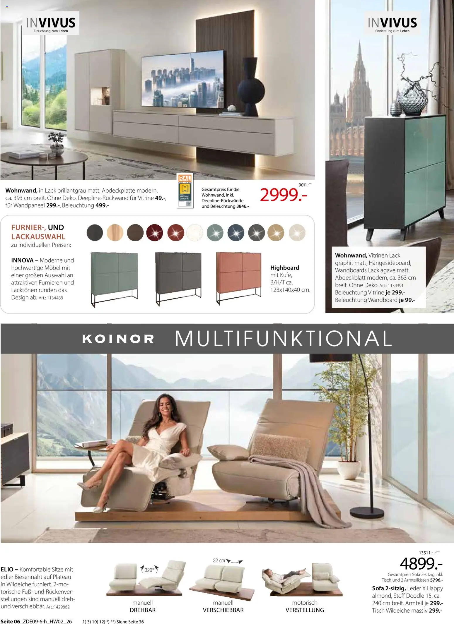 Zurbrüggen Prospekt – gültig ab 30.09.2026 | Seite: 10 | Produkte: HIghboard, Wandboard, Sofa, Tisch