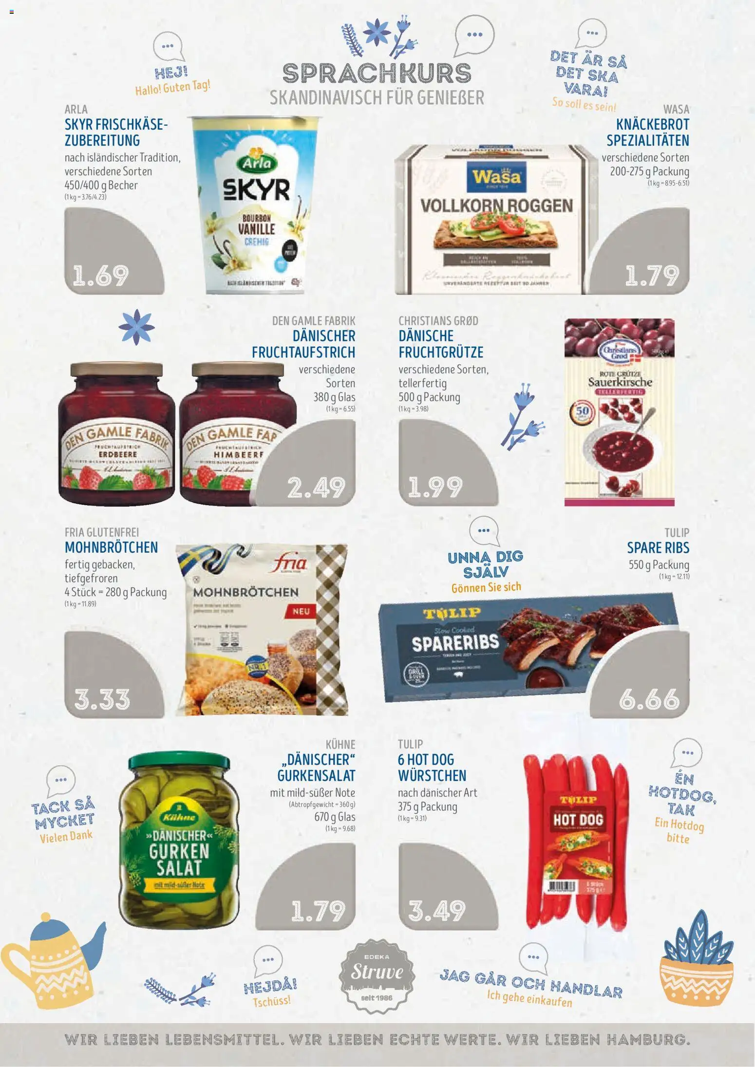 Edeka Struve Prospekt – gültig ab 15.06.2026 | Seite: 10 | Produkte: Spare ribs, Skyr, Gurken, Frischkase