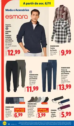 Pré-visualização ESMARA MEN Camisa de Flanela, 100% Algodão. Tam. S ao XL válido de 06/11/2026 | Página: 12 | Produtos: Guarda-chuva, Camisa, Camisola, Meias