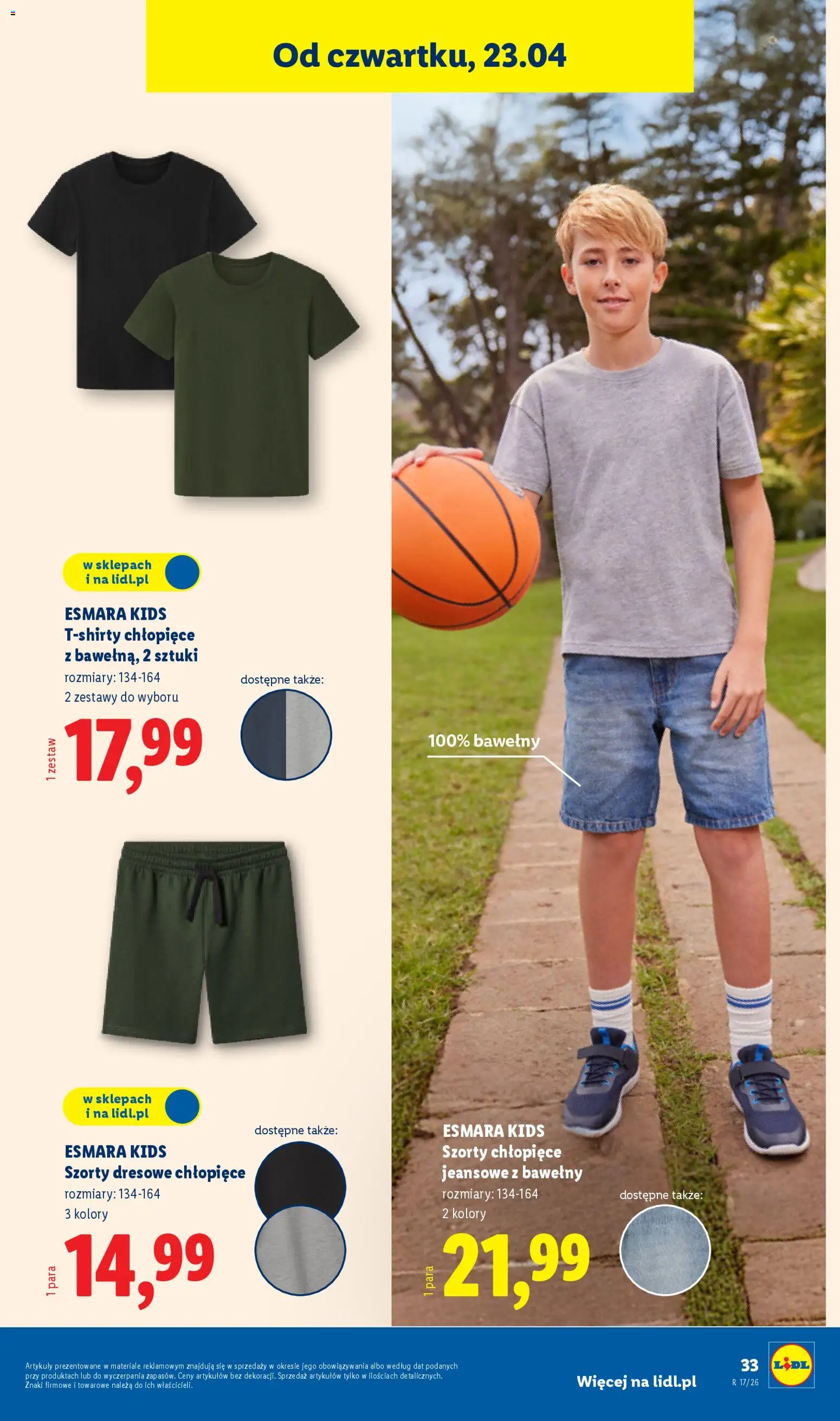 Lidl Katalog od 20.04.2026 | Strona: 45 | Produkty: Szorty
