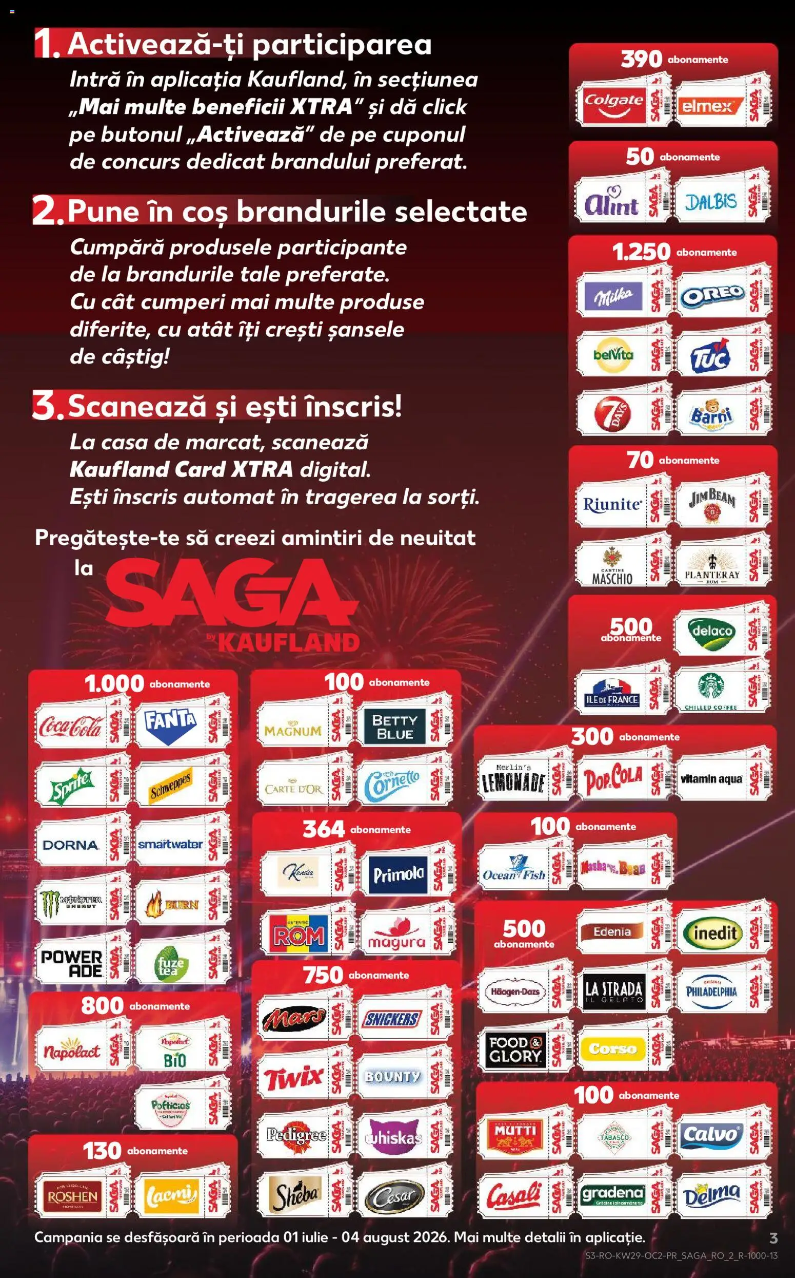 Noul catalog Kaufland – valabil de la 15.07.2026 | Pagină: 3 | Produse: Tabasco, Coș, Schweppes, Aqua