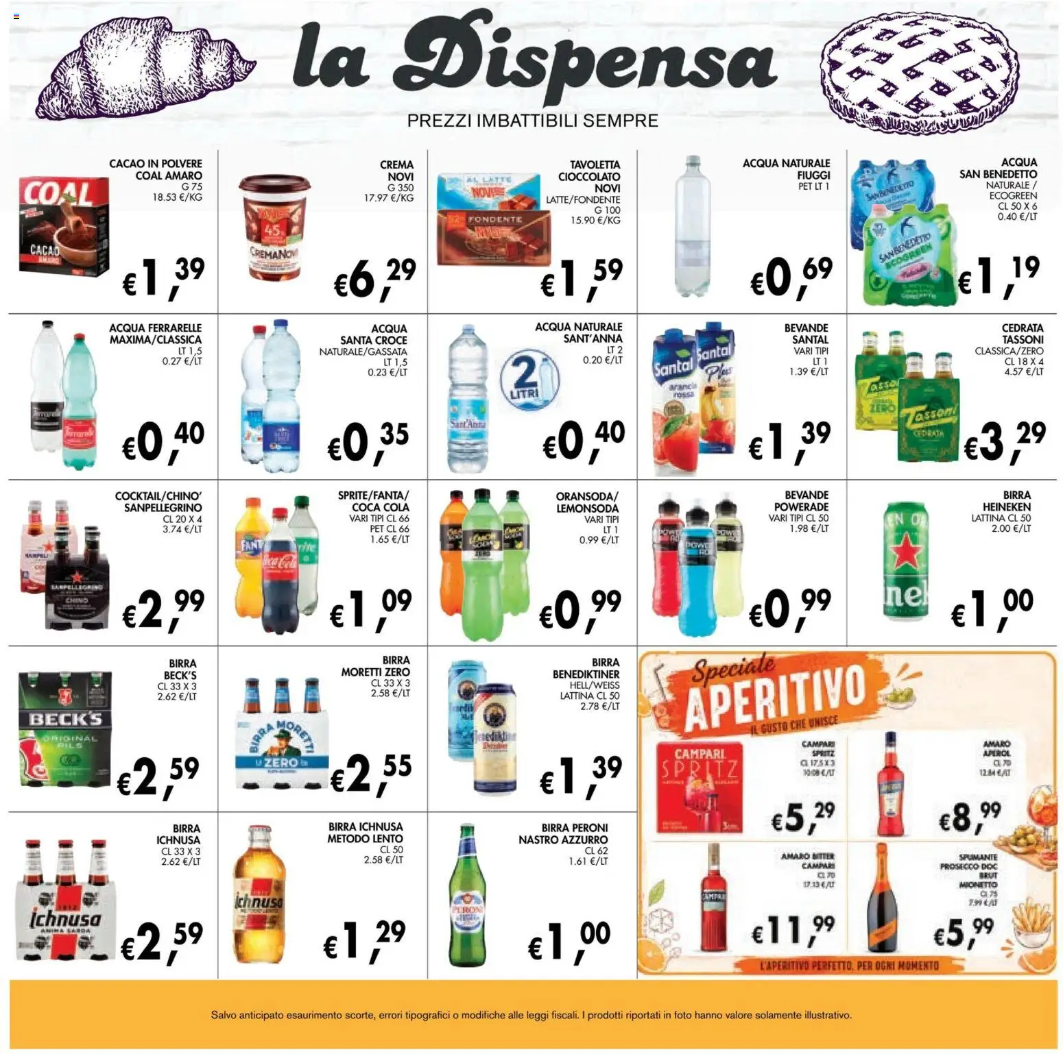 Volantino Coal del 28/08/2026 | Pagina: 19 | Prodotti: Cioccolato, Cacao, Aperol, Aperitivo