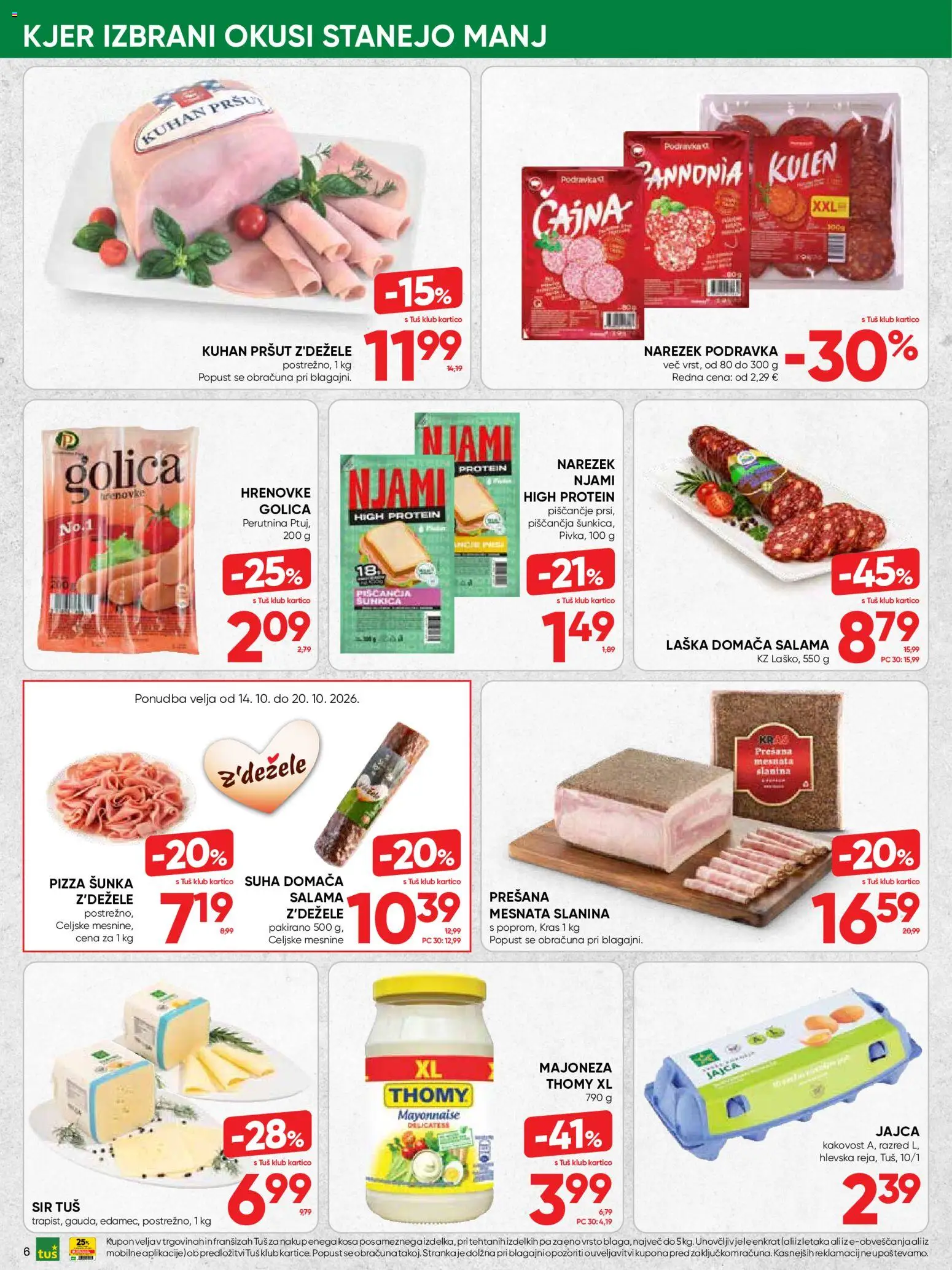 Novi Tuš katalog ponudbe – veljaven od 14.10.2026 | Stran: 6