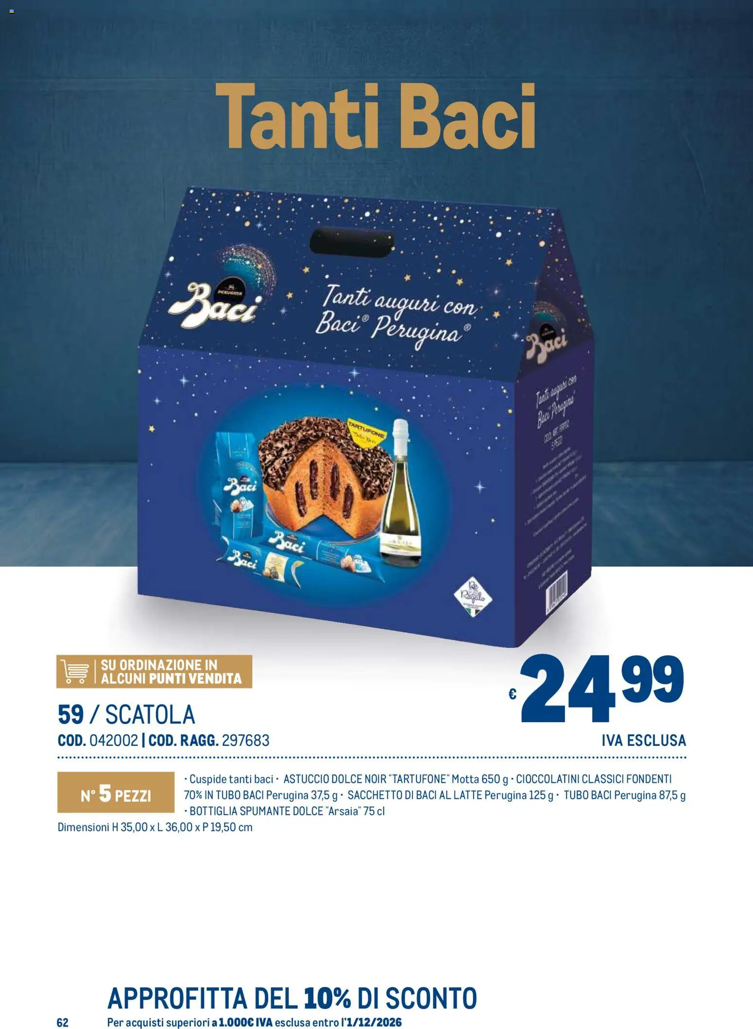 Volantino Metro del 19/10/2026 | Pagina: 62 | Prodotti: Latte, Tubo, Cioccolatini, Scatola